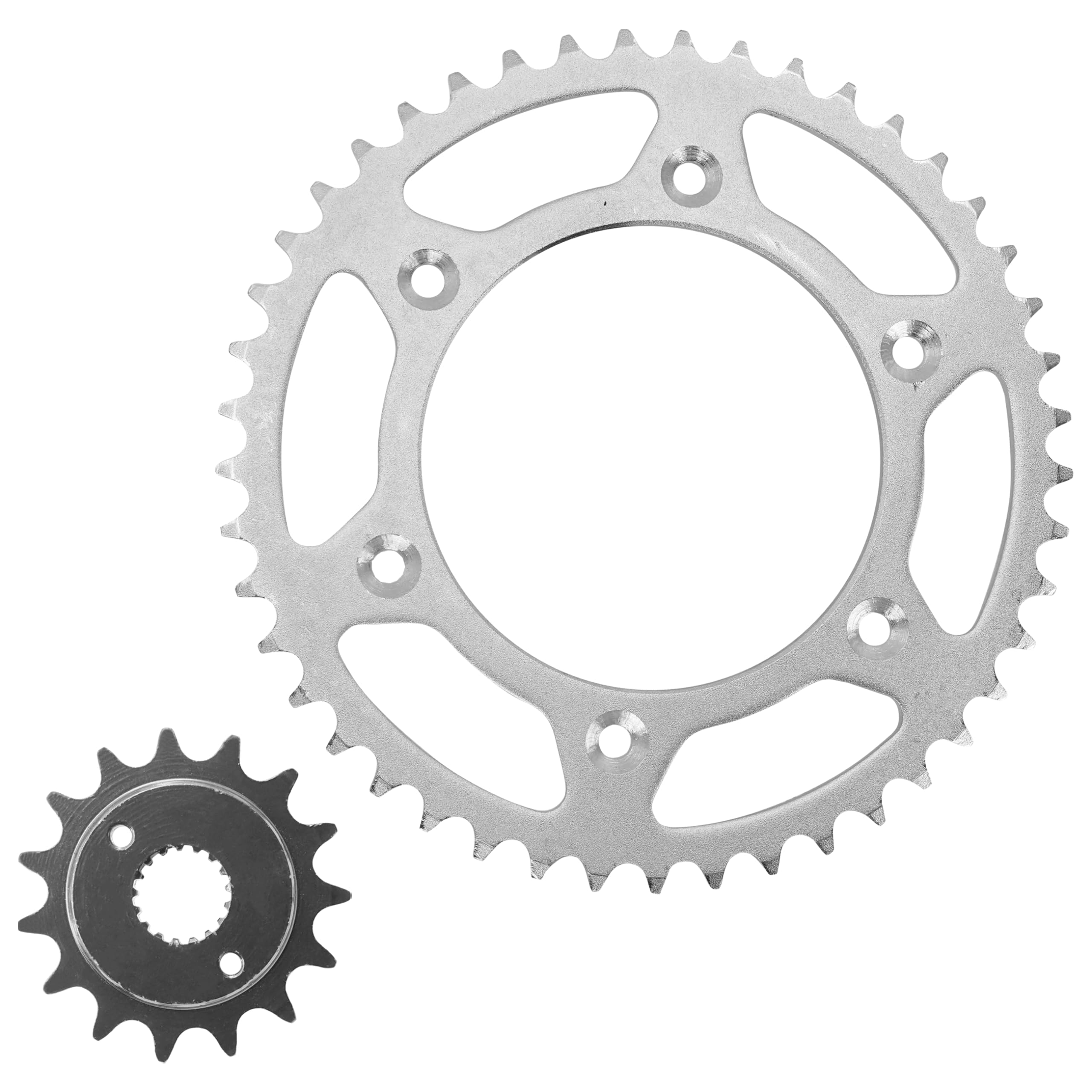 Caltric Front & Rear Sprockets Kit for Honda XR400R XR-400R 400R (1996-2004) - Durable Motorcycle Drive Sprockets for Off-Road & Trail Riding Adventures