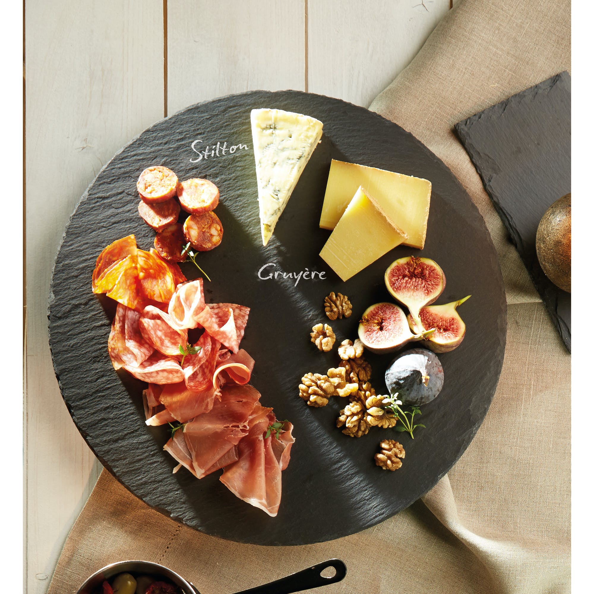 Artesa Slate Lazy Susan Turntable - 12