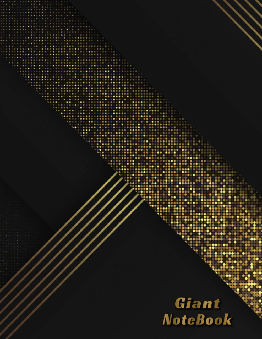 Premium Giant Notebook - 600 College Ruled Pages, Large Black & Gold Hardcover Design for School, Office & Journaling | Perfect for Students, Professionals & Creative Writing