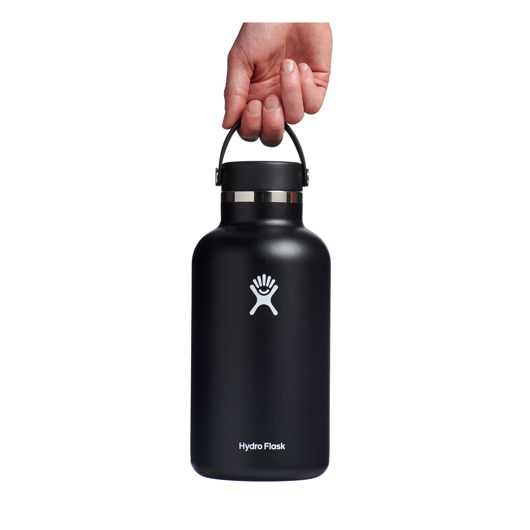 Hydro Flask Wide Mouth Water Bottle with Flex Cap - 64 oz (1.9L) - Insulated Stainless Steel for Hot & Cold Drinks - Perfect for Hiking, Camping, Gym & Outdoor Activities