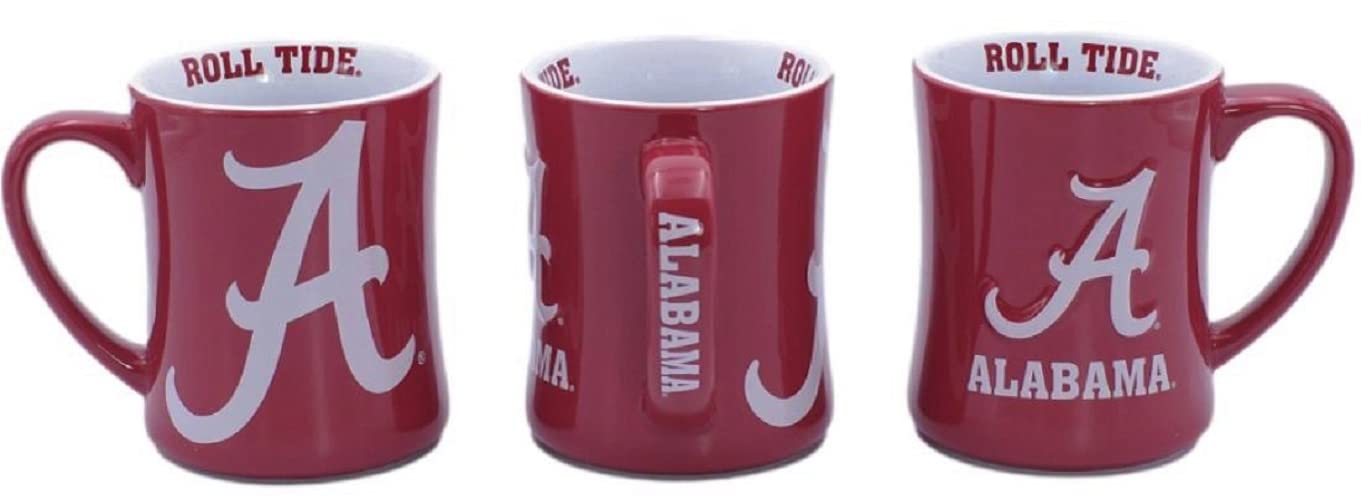 3D Ceramic 16 oz Alabama State Relief Mug - Perfect for Coffee, Tea & Hot Drinks - Great Gift for Home, Office & College Dorm Use