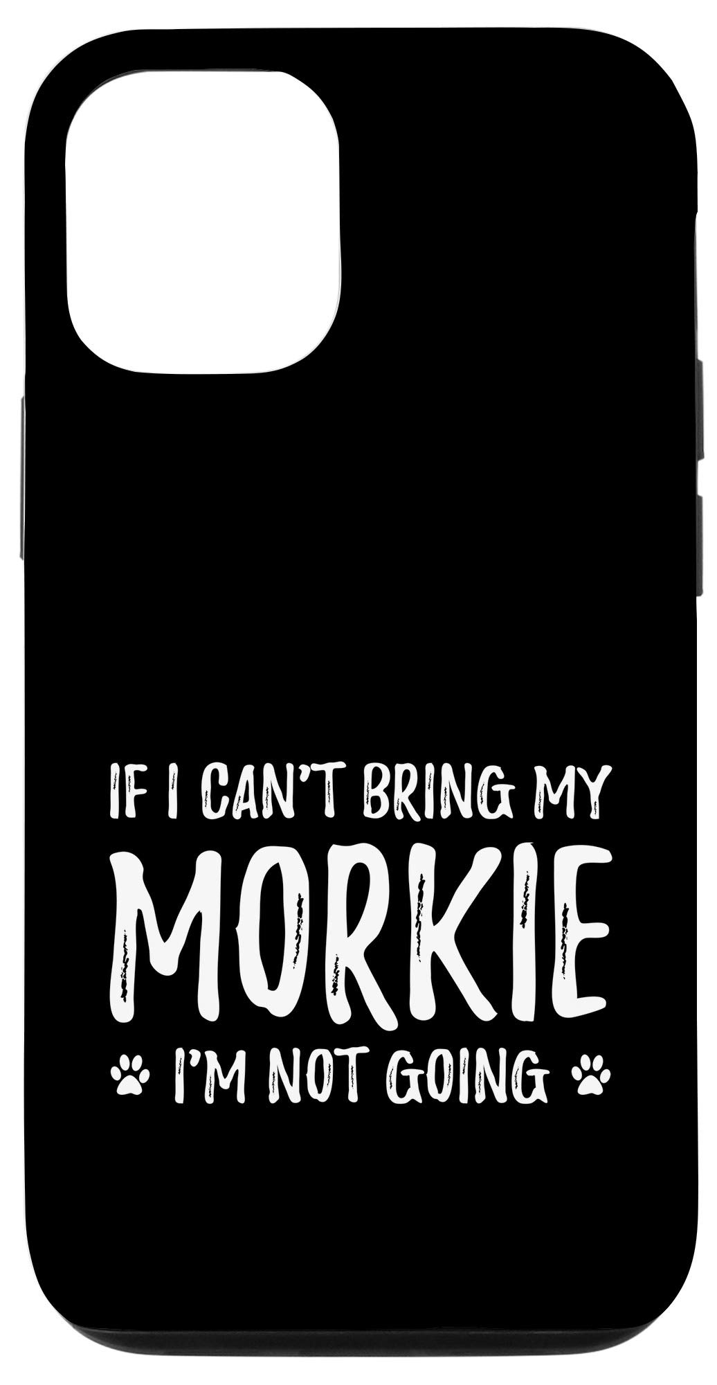 Funny Morkie Dog Lovers iPhone 12/12 Pro Case - Cute Puppy Design Protective Phone Cover for Dog Enthusiasts | Perfect Gift for Pet Owners, Daily Use & Travel Accessory