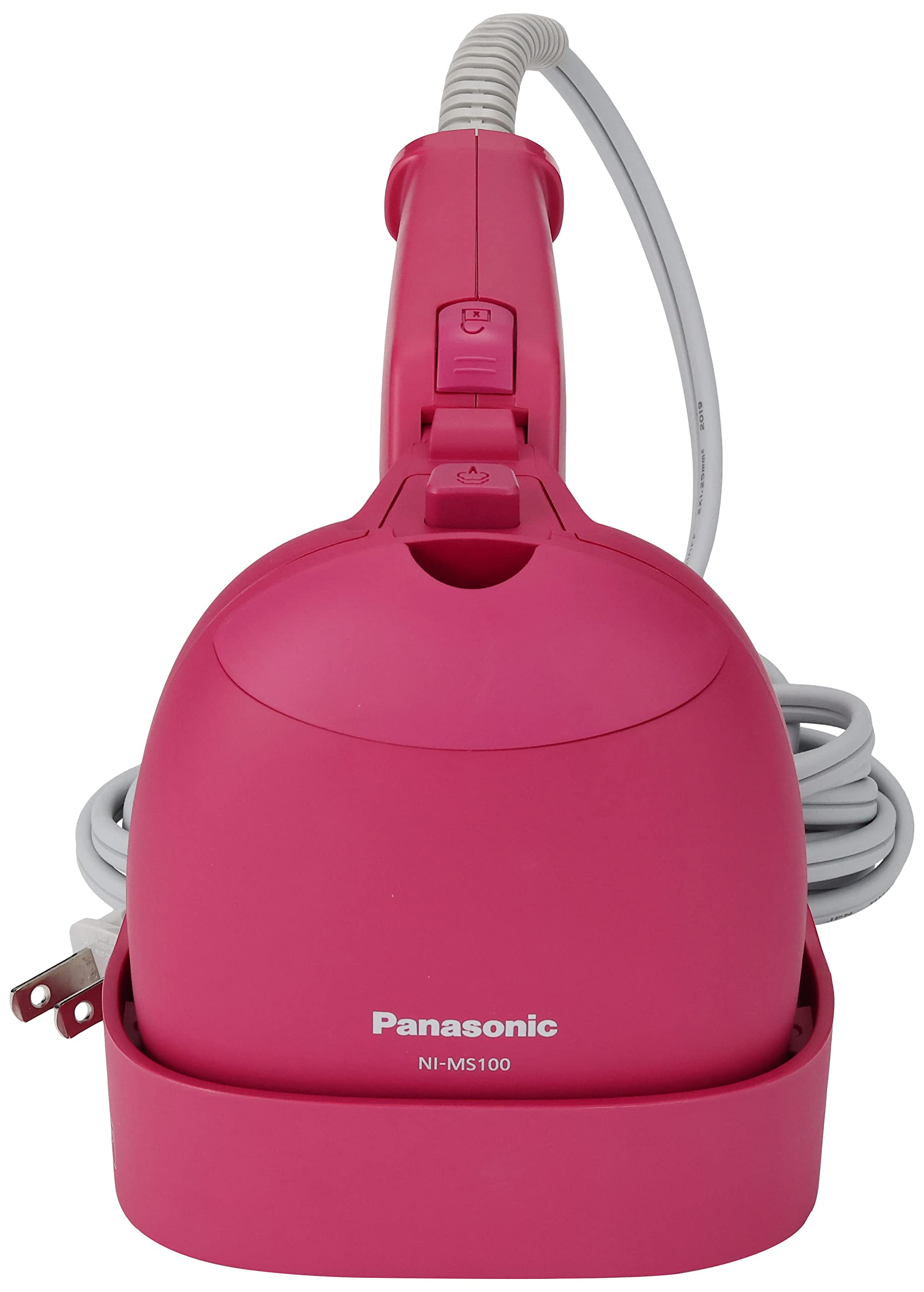 Panasonic NI-MS100-VP Portable Handheld Garment Steamer - Lightweight & Compact Travel Clothes Steamer for Wrinkles (Grey Blue) | Perfect for Home, Office & Travel Use