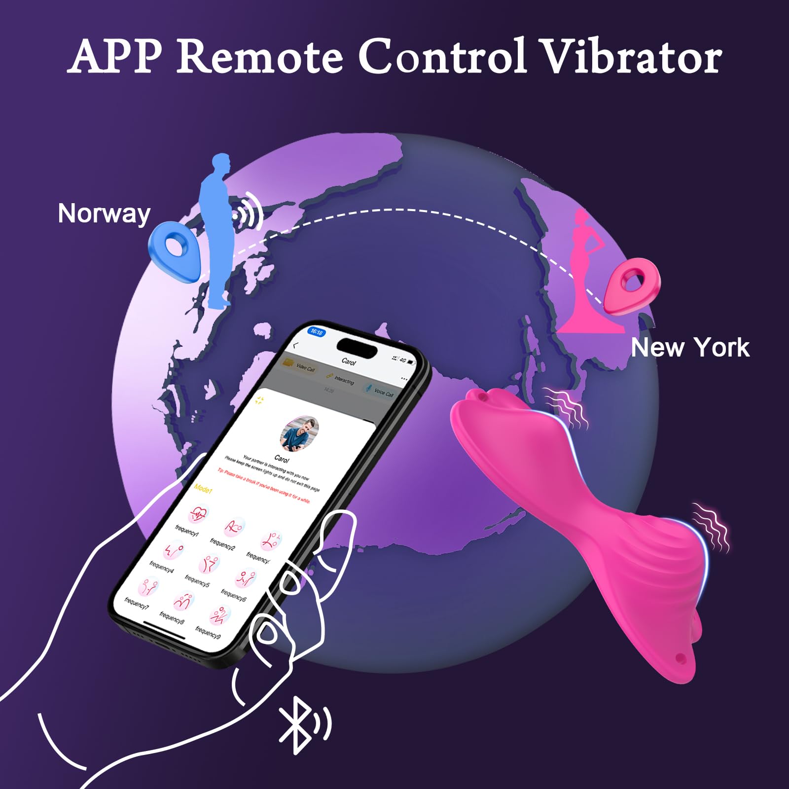 **Wireless Remote Control Vibrator - Dual Motor Clit Stimulator with 18 Vibration Modes, Wearable Butterfly Sex Toy for Women, Hands-Free Pleasure (Pink) – Perfect for Solo Play, Couples & Long-Distance Fun**