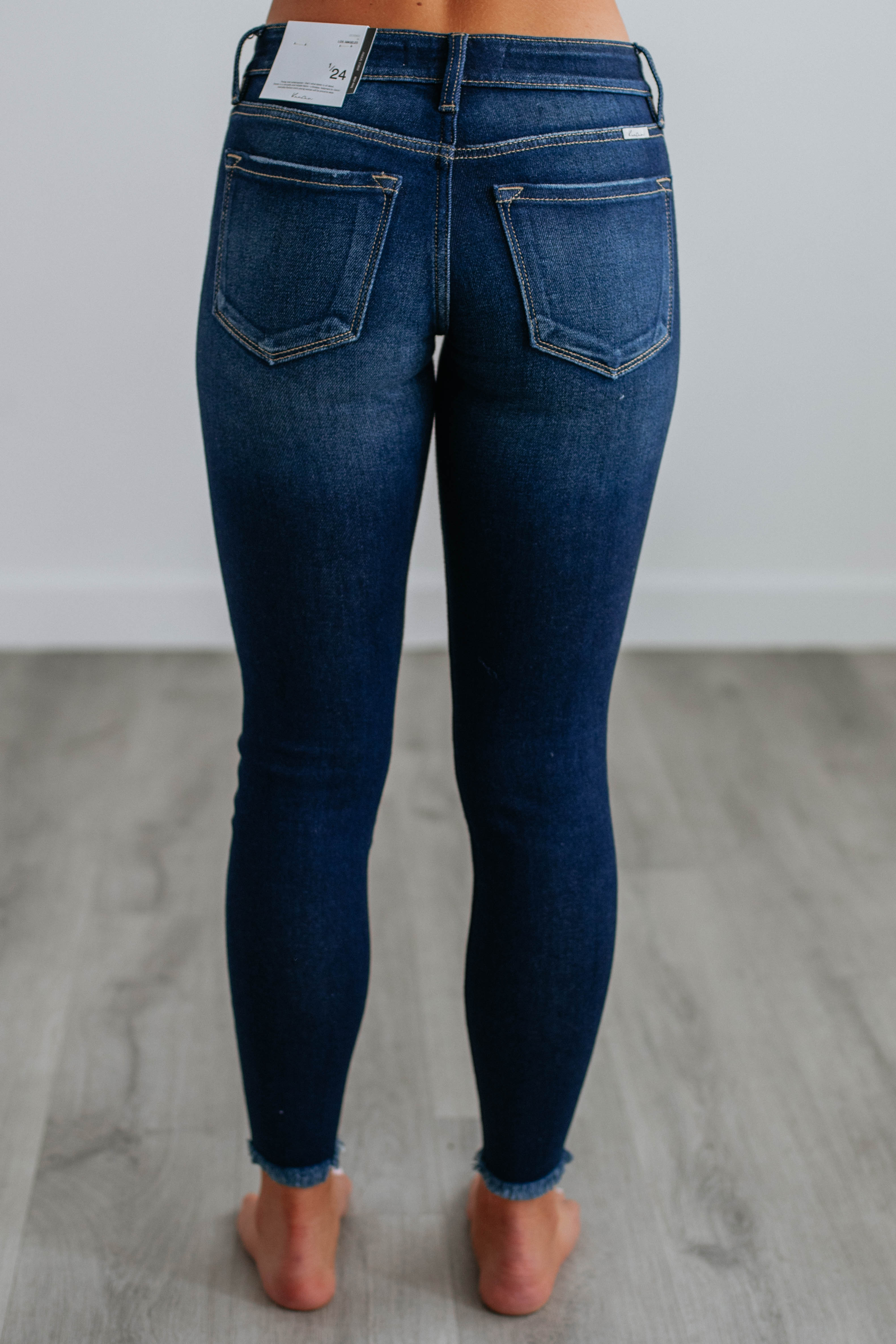 Jennings KanCan High Waist Skinny Jeans for Women - Dark Wash Denim Pants | Perfect for Casual Wear, Office & Night Out