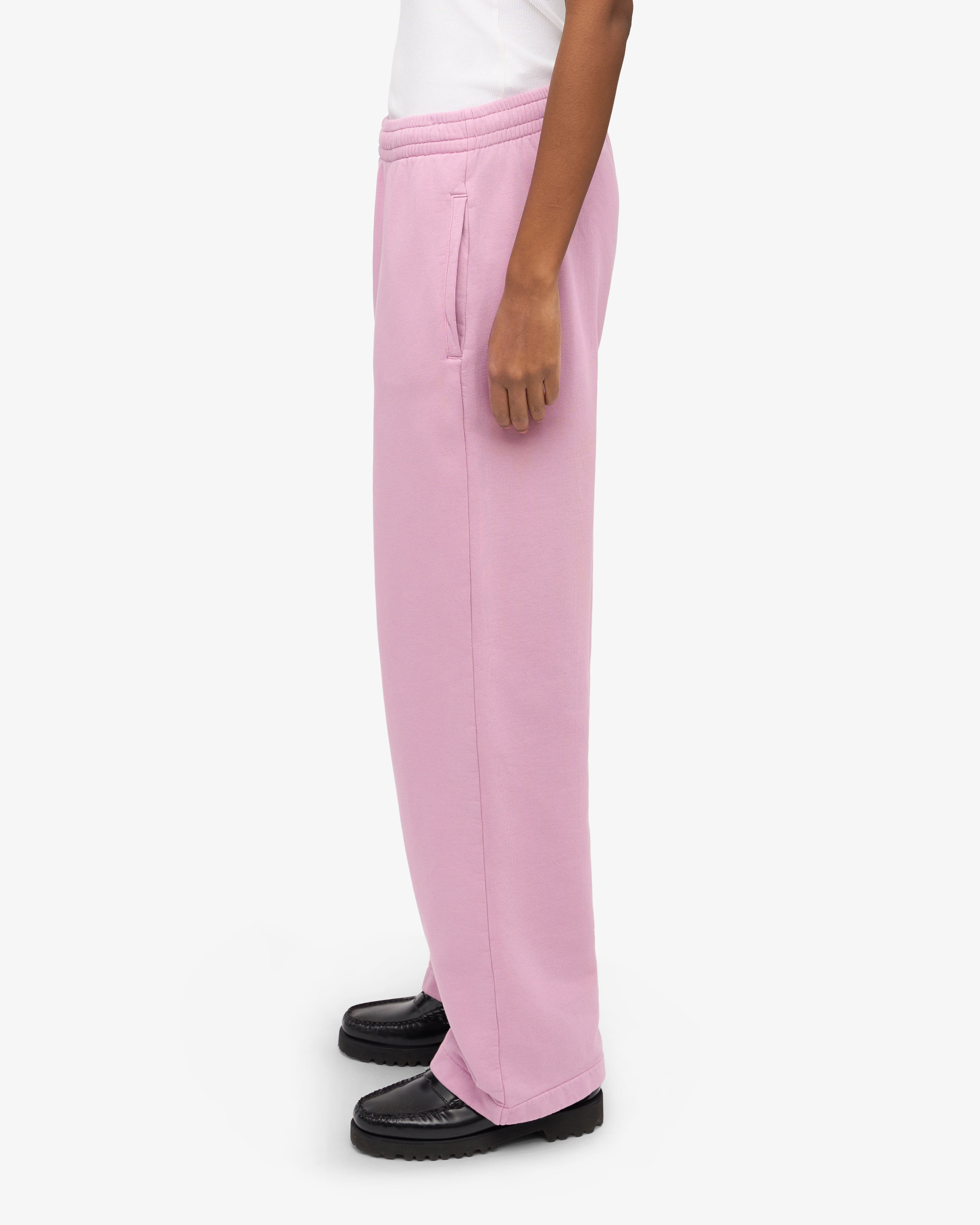 Organic Straight Leg Sweatpants for Women - Soft Comfortable Casual Joggers with Cherry Blossom Print - Perfect for Yoga, Lounge & Everyday Wear