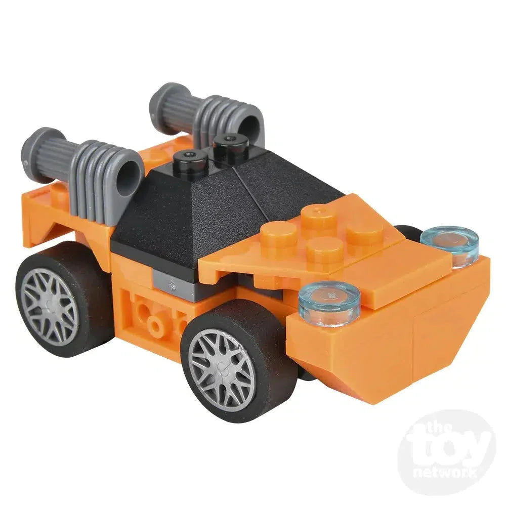 2.75 Inch Pull Back Race Car Toy - Mystery Egg Building Block Set for Kids - Fun DIY Race Track Play for Boys & Girls - Perfect for Birthday Gifts & Party Favors