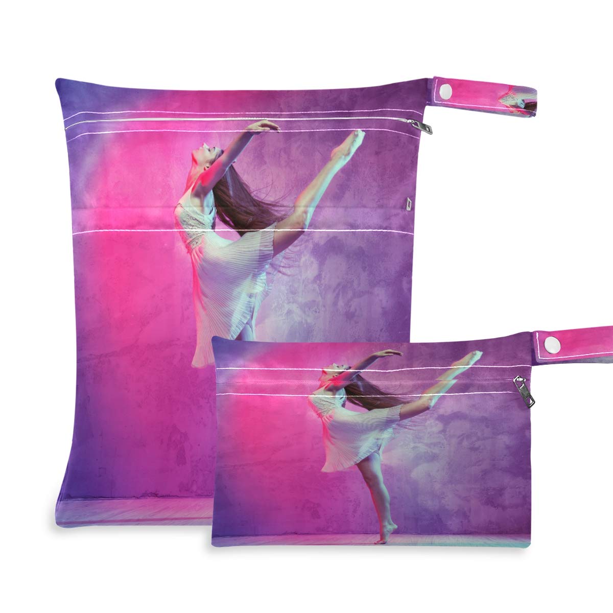 **Keepreal Waterproof Wet Dry Bags – 2 Pack Reusable Washable Travel Bags for Baby Cloth Diapers, Swimsuits & Wet Clothes – Perfect for Beach, Gym, Pool & Daycare**