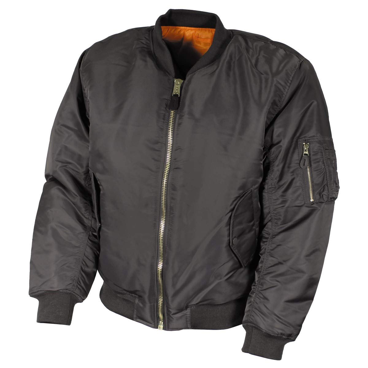 US MA1 Flight Jacket Urban Gray - Classic Military Bomber Jacket for Men & Women | Perfect for Urban Streetwear, Outdoor Adventures & Cold Weather Protection