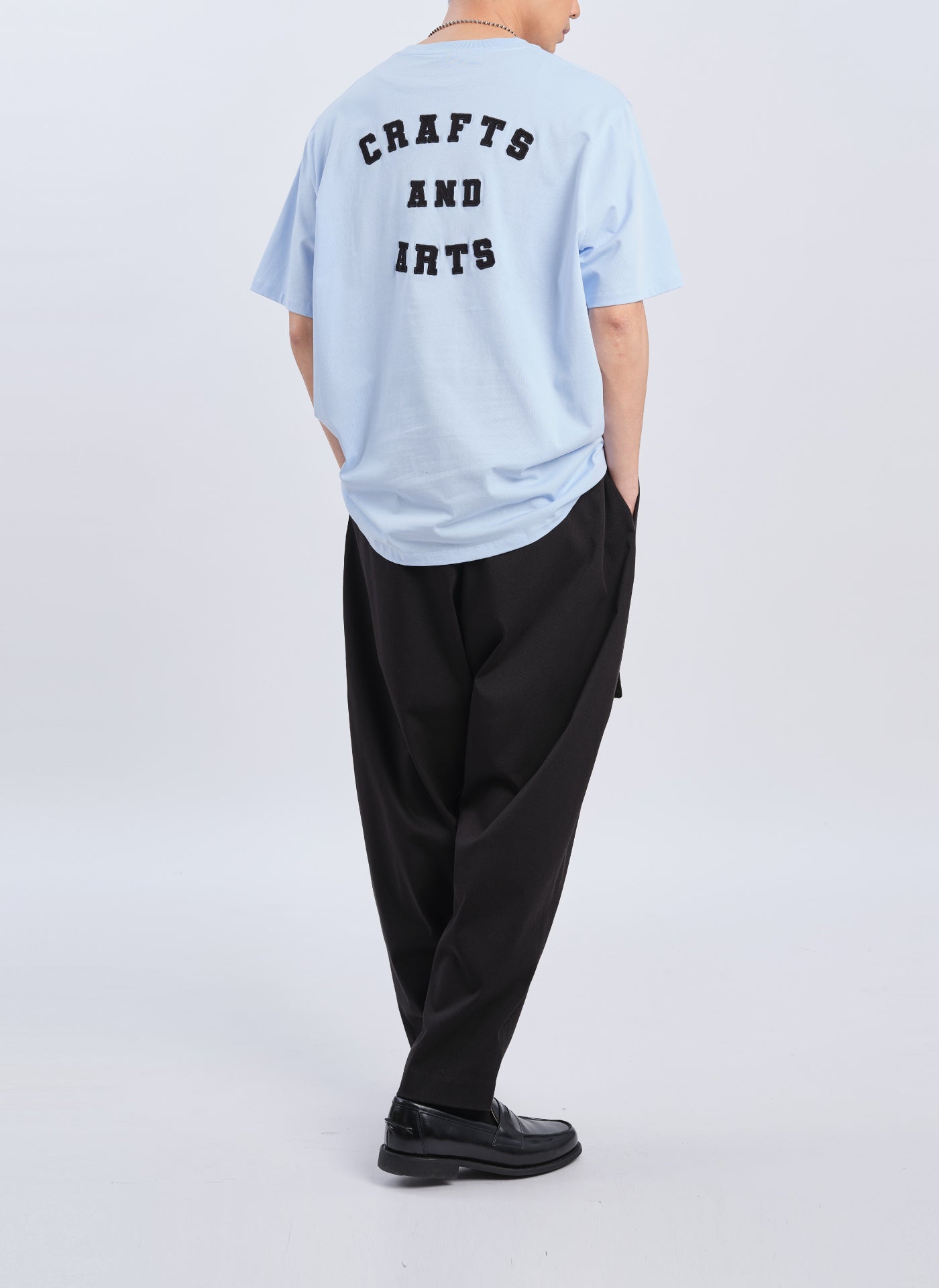Premium Mercerized Cotton Patch Tee - Soft & Breathable Men's Casual T-Shirt - Perfect for Everyday Wear, Street Style & Layering