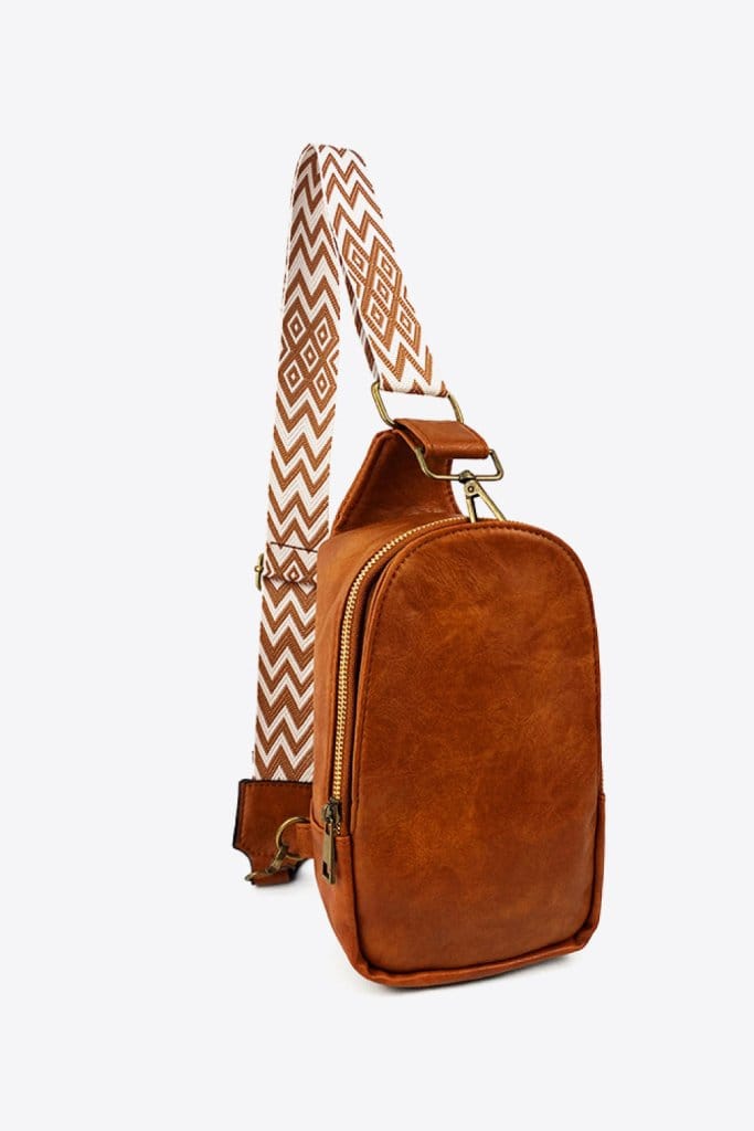 Adjustable Leather Sling Bag for Men & Women - Crossbody Shoulder Bag with Adjustable Strap - Perfect for Travel, Work & Everyday Use