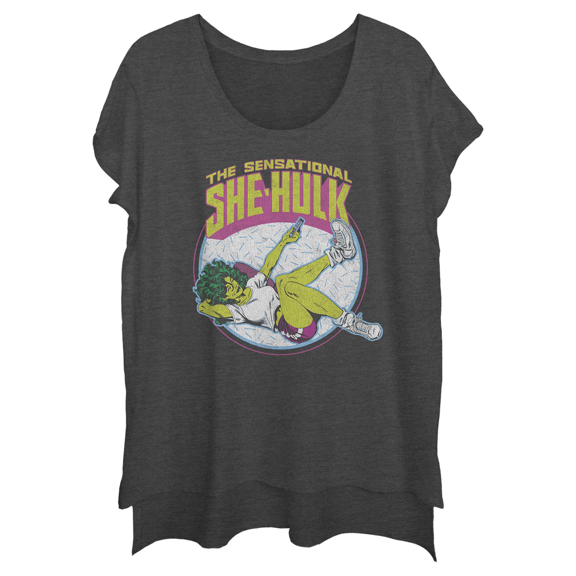 Marvel Classic She-Hulk Women's Muscle Tank Top - Superhero Graphic Tee for Fitness & Cosplay | Gym, Workout, Comic Con Costume