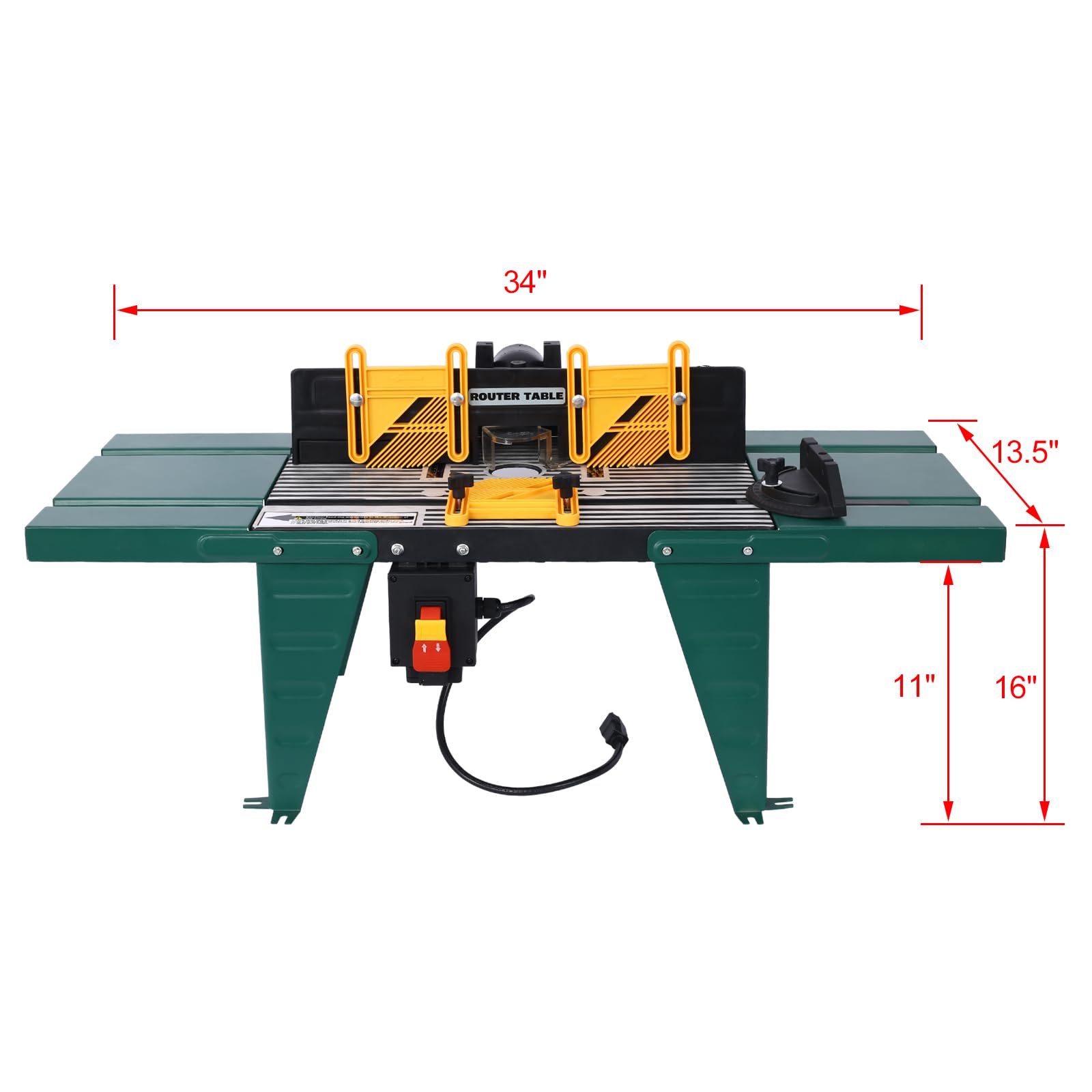 Premium Electric Router Table with Steel Stand & Adjustable Fence - Universal Benchtop Woodworking Tool for Precise Routing | Perfect for DIY Projects, Cabinet Making & Professional Woodworking Crafts