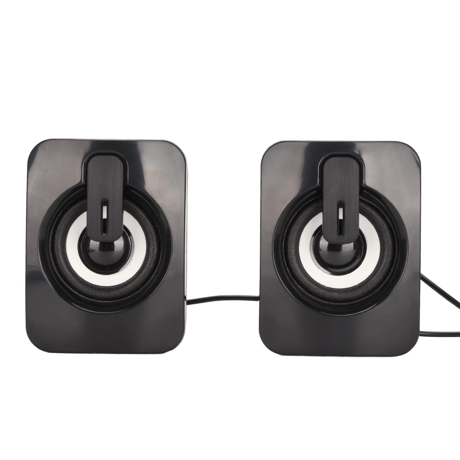 Mini USB Powered Stereo Computer Speakers - Low Distortion Wired Desktop PC Laptop Gaming Speakers for Home Office & Gaming Setup
