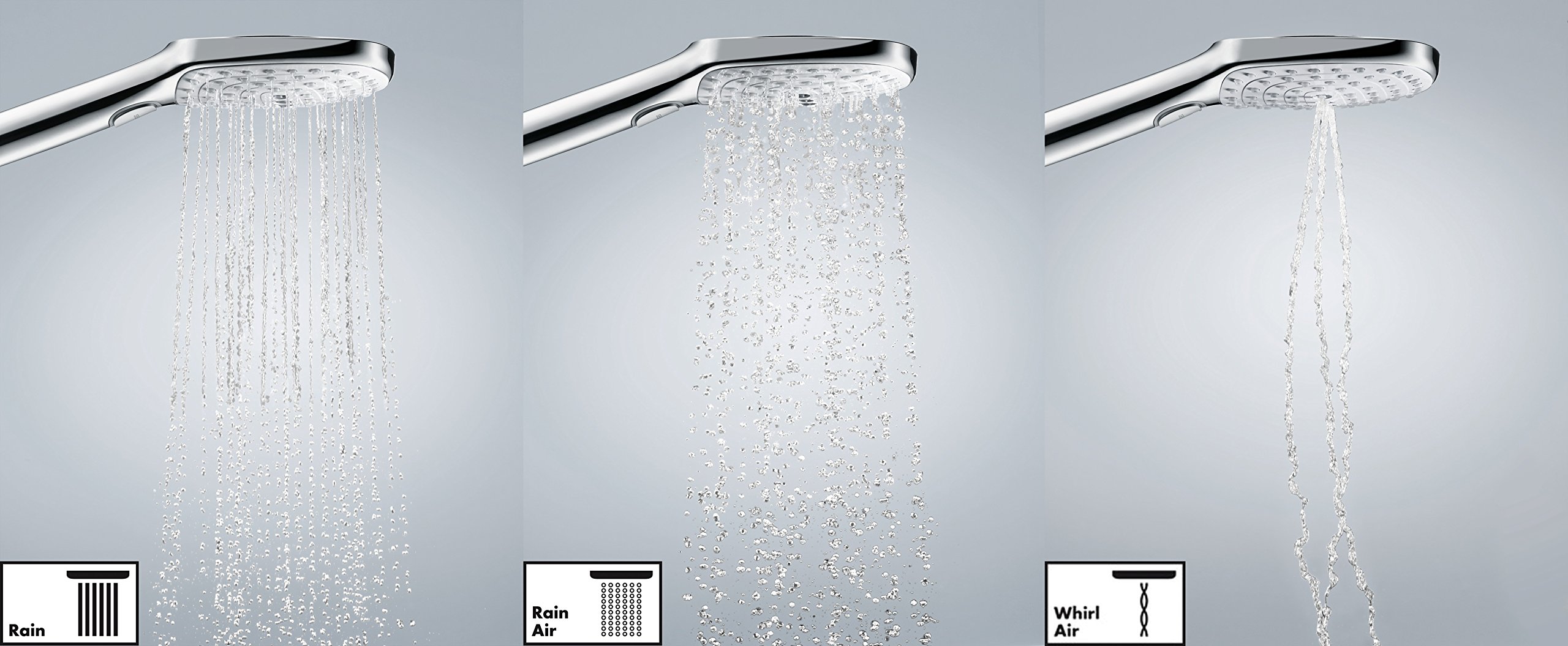 Hansgrohe Raindance Select S 120 3-Jet Shower Holder Set with 160 cm Shower Hose - Premium Bathroom Fixture for Modern Home & Spa Experience