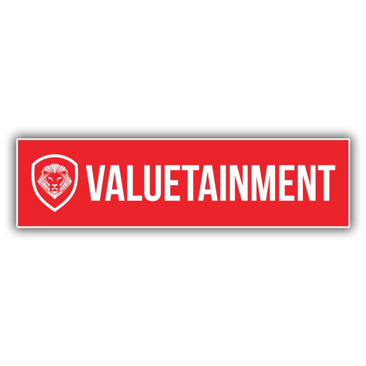 Valuetainment Red Lion Bumper Sticker 12x3 Inch - Premium Car Decal for Trucks, SUVs & Vehicles - Show Your Support with Durable Vinyl Stickers for Windows & Bumpers