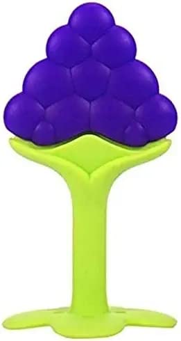 Ganpati Enterprises BPA-Free Silicone Fruit Shape Teether for Babies 3-12 Months | Safe & Soft Infant Teething Toy | Perfect for Soothing Sore Gums at Home or On-the-Go (Multi11 Pack)