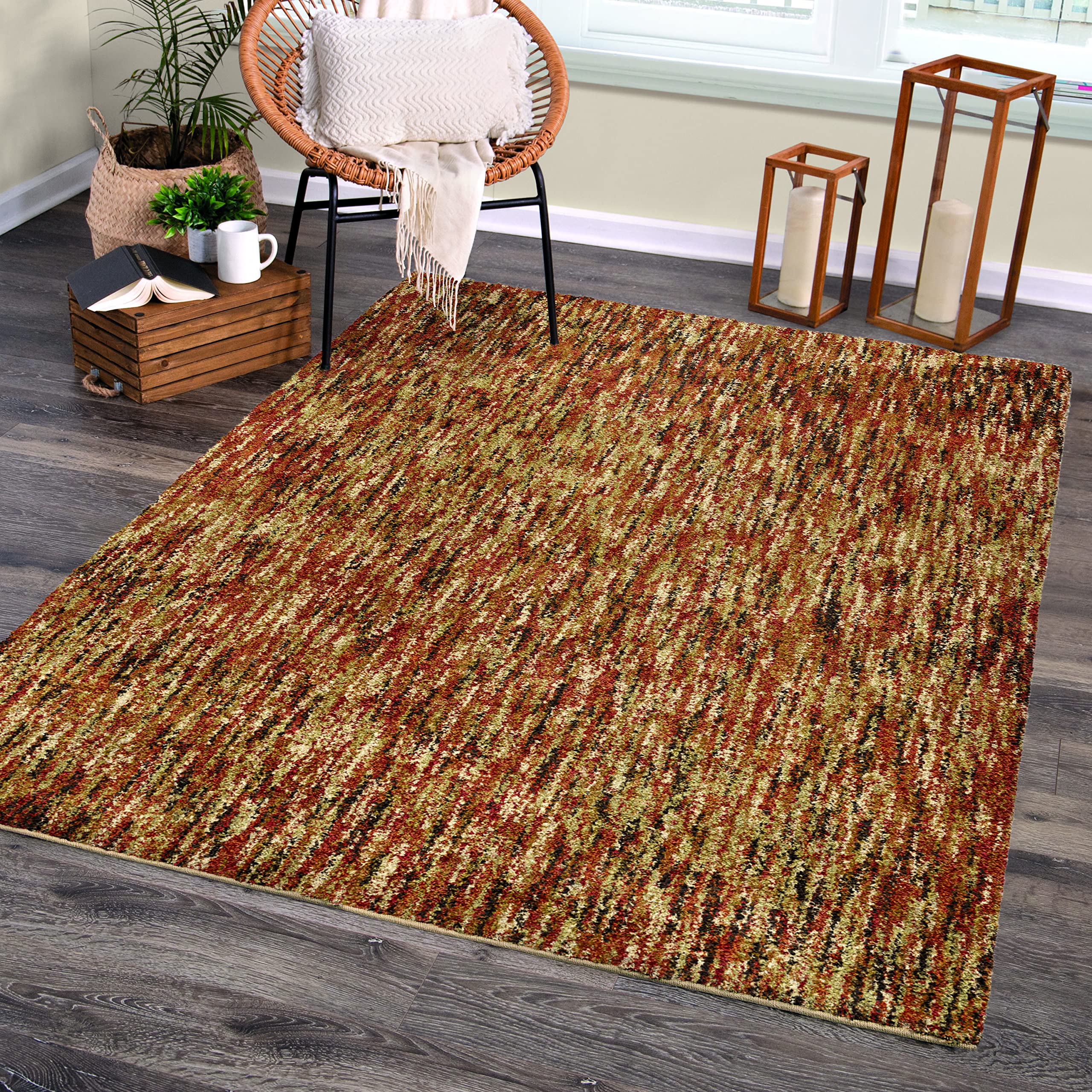 Orian Rugs West End Movement Area Rug - Soft Modern Bohemian Rug for Living Room, Bedroom & Home Decor | Non-Slip Comfortable Floor Covering