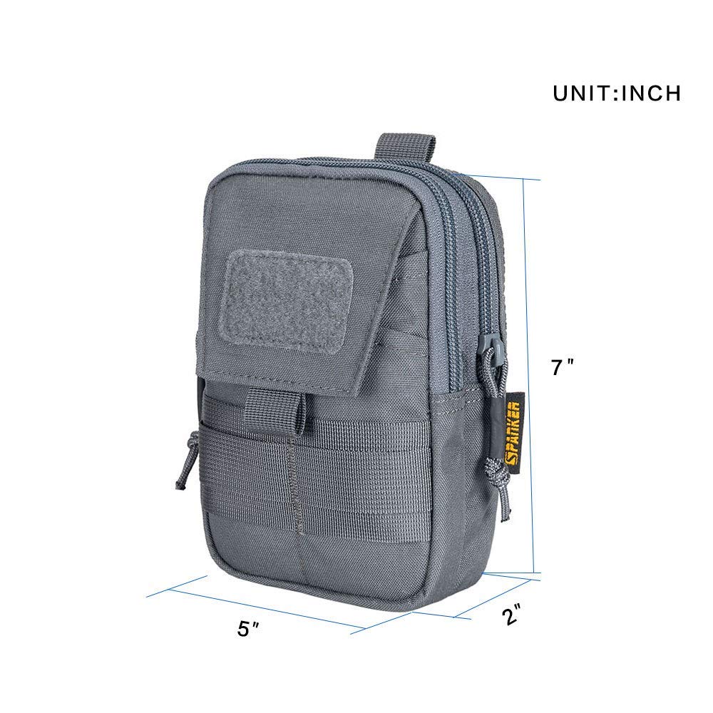 Tactical MOLLE EDC Pouch - Military Grade Admin Pouch for Outdoor Gear & Everyday Carry (EDC) - Perfect for Hiking, Camping, and Tactical Use