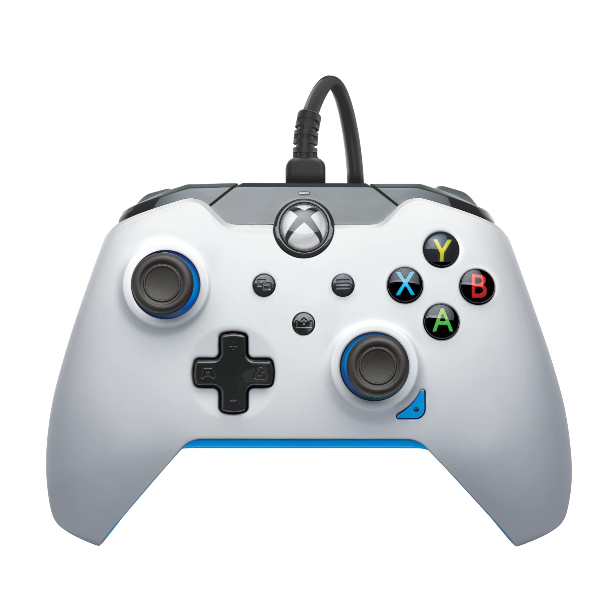 PDP Wired Controller for Xbox Series X/S & Xbox One - White Ion Gamepad with Enhanced Gaming Performance - Perfect for Competitive Gaming & Long Play Sessions
