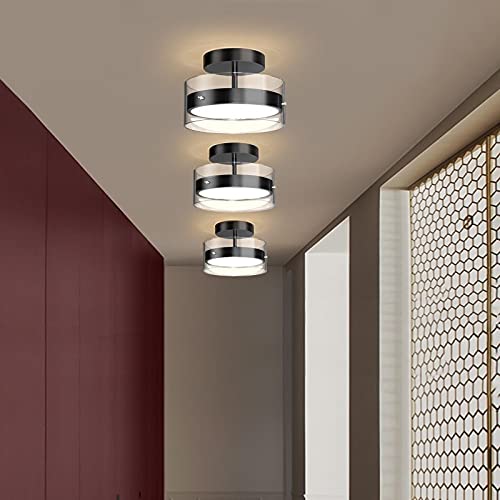Modern LED Chandelier - Gold Minimalist Ceiling Light with Warm White Lighting for Hallway, Entrance, Balcony & Cloakroom | Energy-Efficient Indoor Decoration for Home & Office Spaces