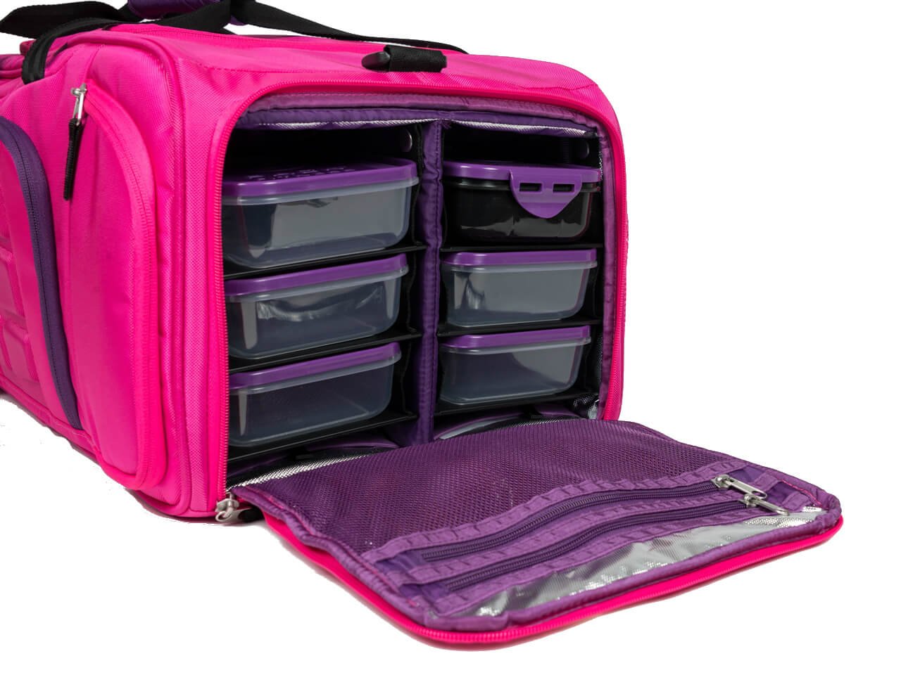 6 Pack Fitness Beast Duffle Bag with Insulated Meal Management System - Gym Workout Bag for Men & Women - Perfect for Bodybuilding, Travel & Sports Gear Storage