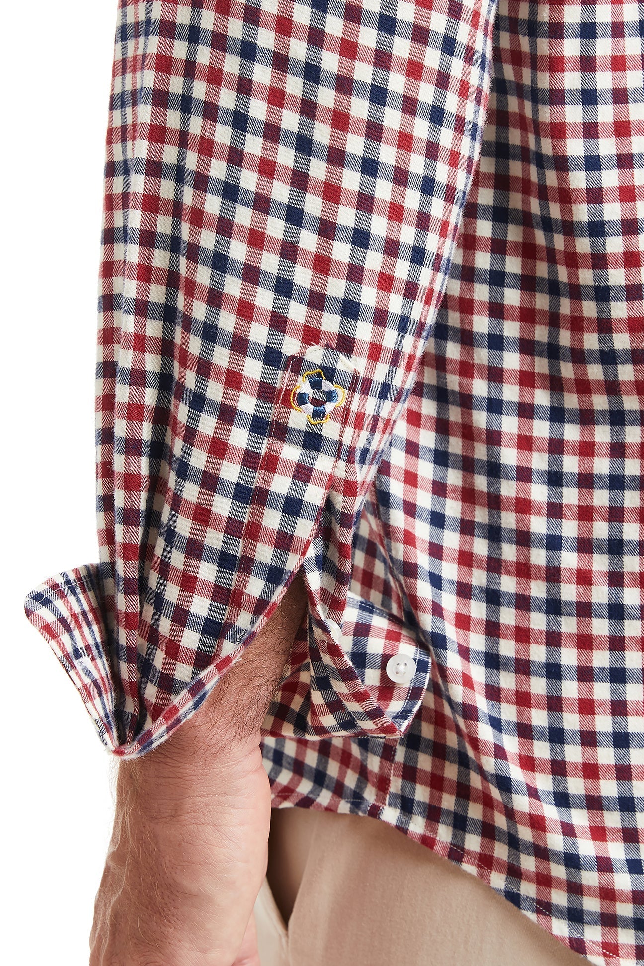 Chase Shirt Barrington Check Red Flannel Shirt for Men - Comfortable & Stylish Plaid Shirt for Casual Wear, Outdoor Activities & Fall Fashion