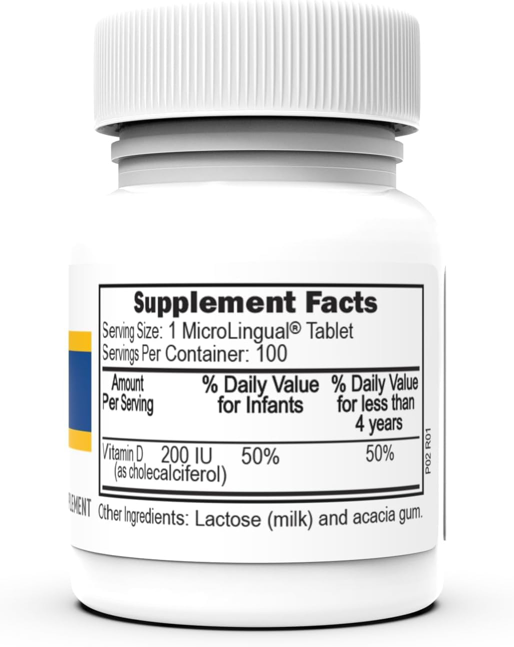 Superior Source Baby Vitamin D3 Drops - Immune System & Bone Health Support - Non-GMO Gluten-Free Supplement - 100 MicroLingual Fast Dissolve Tablets - For Newborns & Toddlers Daily Nutrition