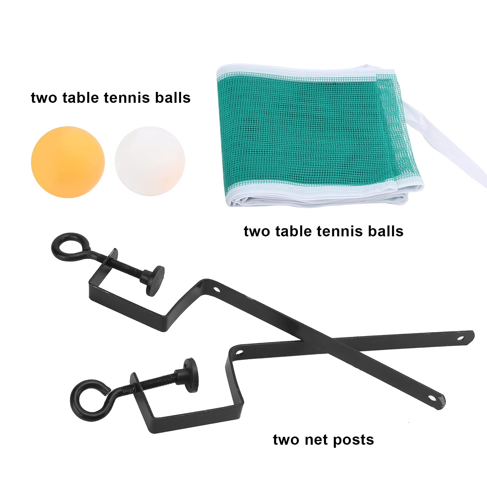 Premium Table Tennis Net Set with Posts & Mesh Balls - Professional Indoor/Outdoor Ping Pong Equipment for Backyard, Garage & Game Room Play