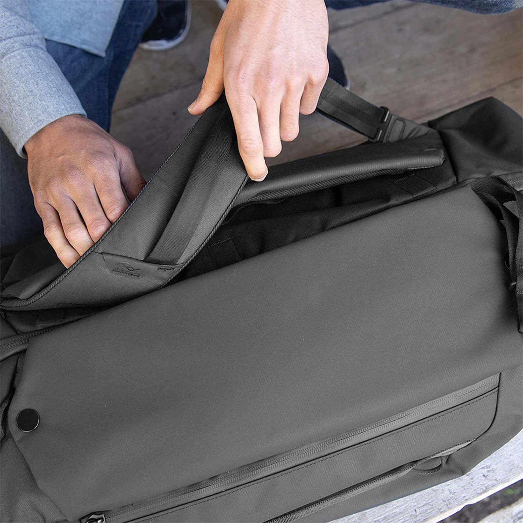 Peak Design Travel Duffelpack 65L - Versatile Waterproof Duffel Backpack for Adventure Travel, Hiking & Outdoor Gear Storage | Perfect for Camping, Air Travel & Weekend Getaways