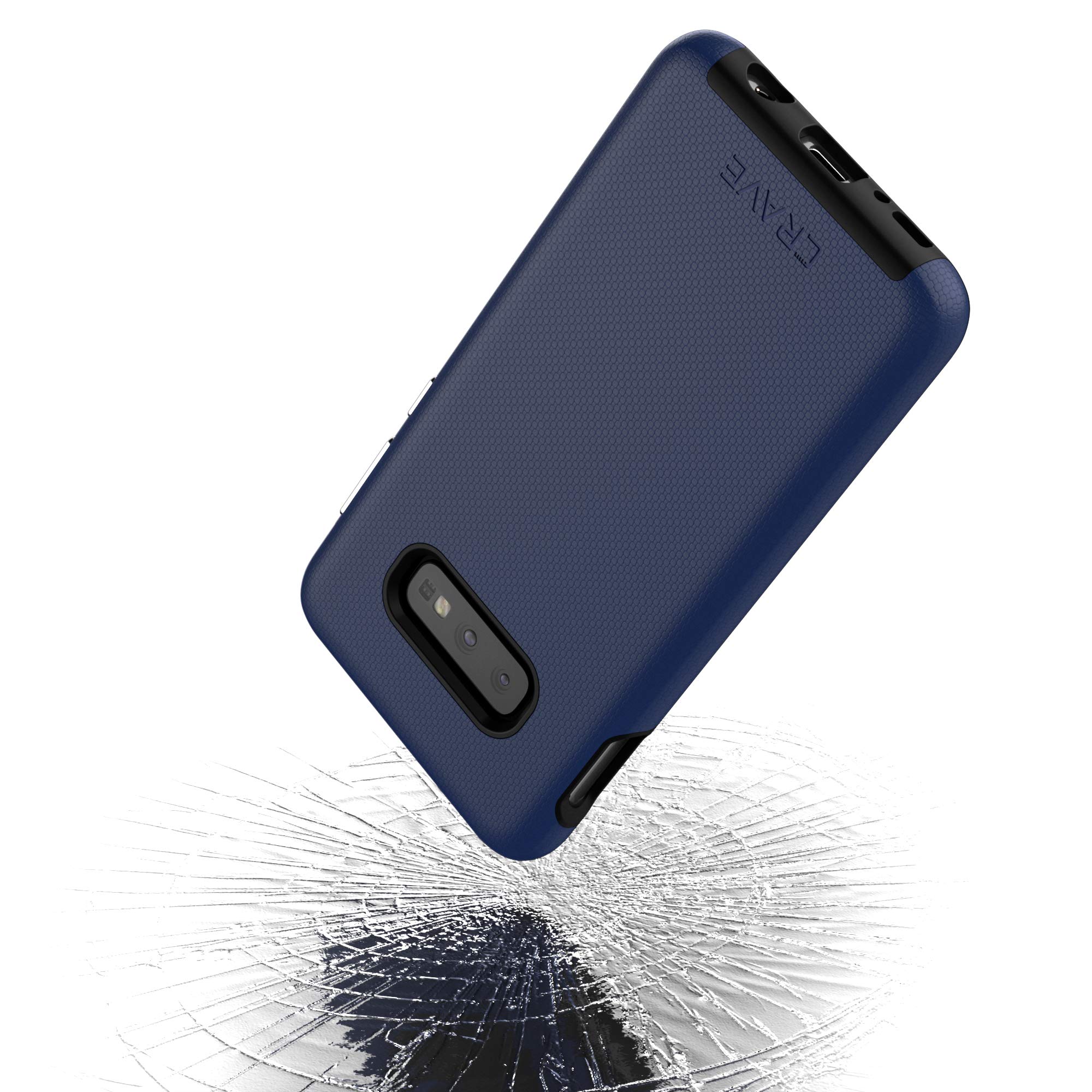 Samsung Galaxy S10e Case with Dual Layer Shockproof Protection - Navy Blue | Heavy Duty Phone Cover for Outdoor, Work & Daily Use