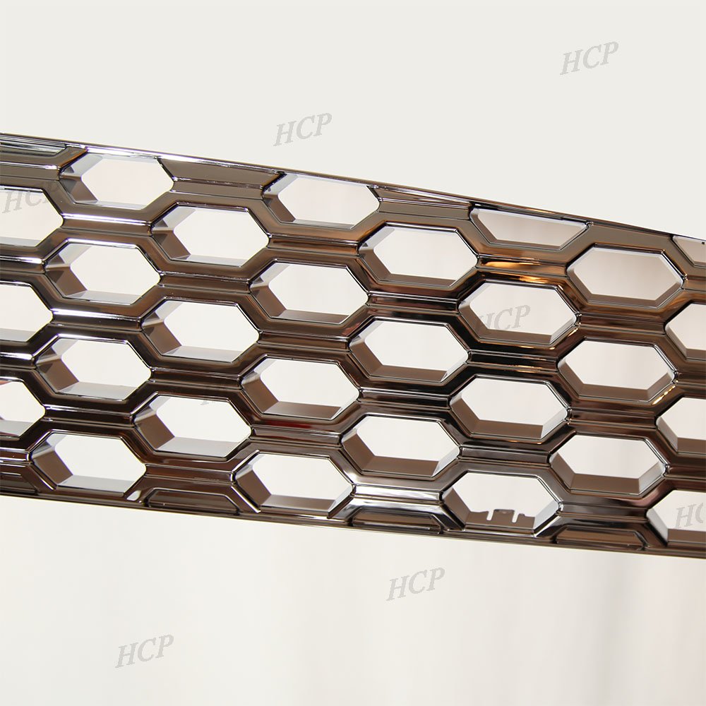 2013-2014 Dodge Ram 1500/2500/3500 Triple Chrome Plated ABS Truck Grille - Heavy Duty Front Grille Guard for Off-Road & Daily Driving