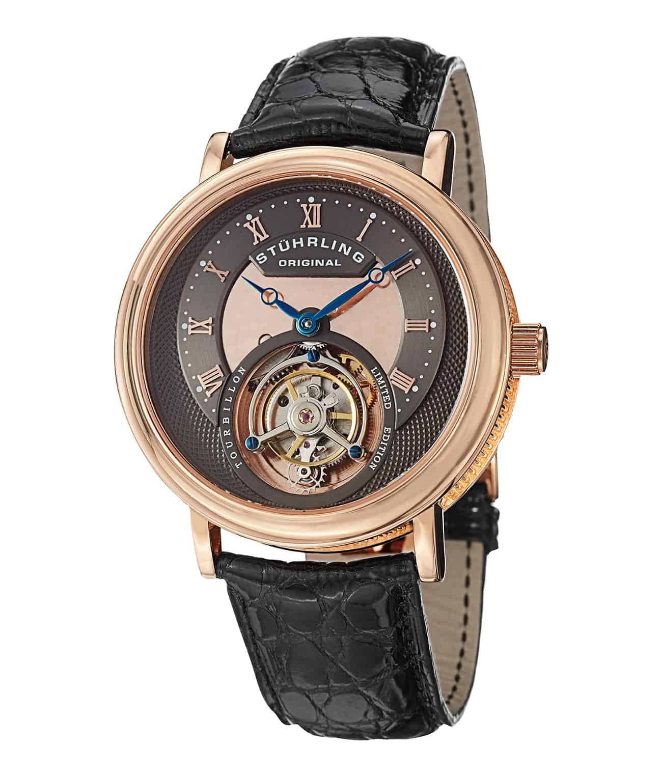 Circulaire Tourbillon 502 Hand-Winding Mechanical Watch 43mm - Luxury Dress Watch for Men, Perfect for Formal Events & Business Occasions