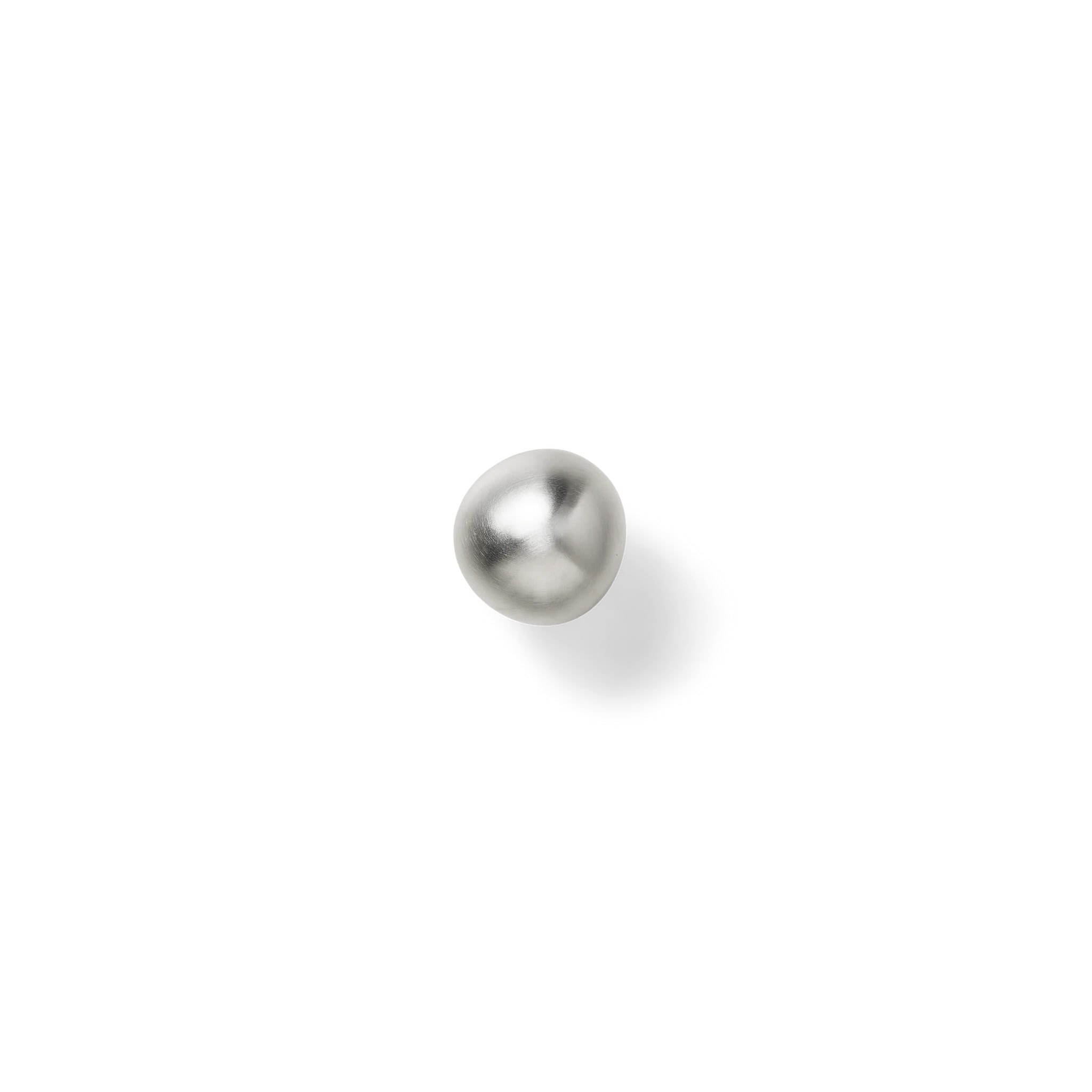 FERM LIVING Mushroom Hook - Brushed Stainless Steel Wall Hook for Hanging Coats, Hats & Keys | Modern Kitchen & Entryway Organizer