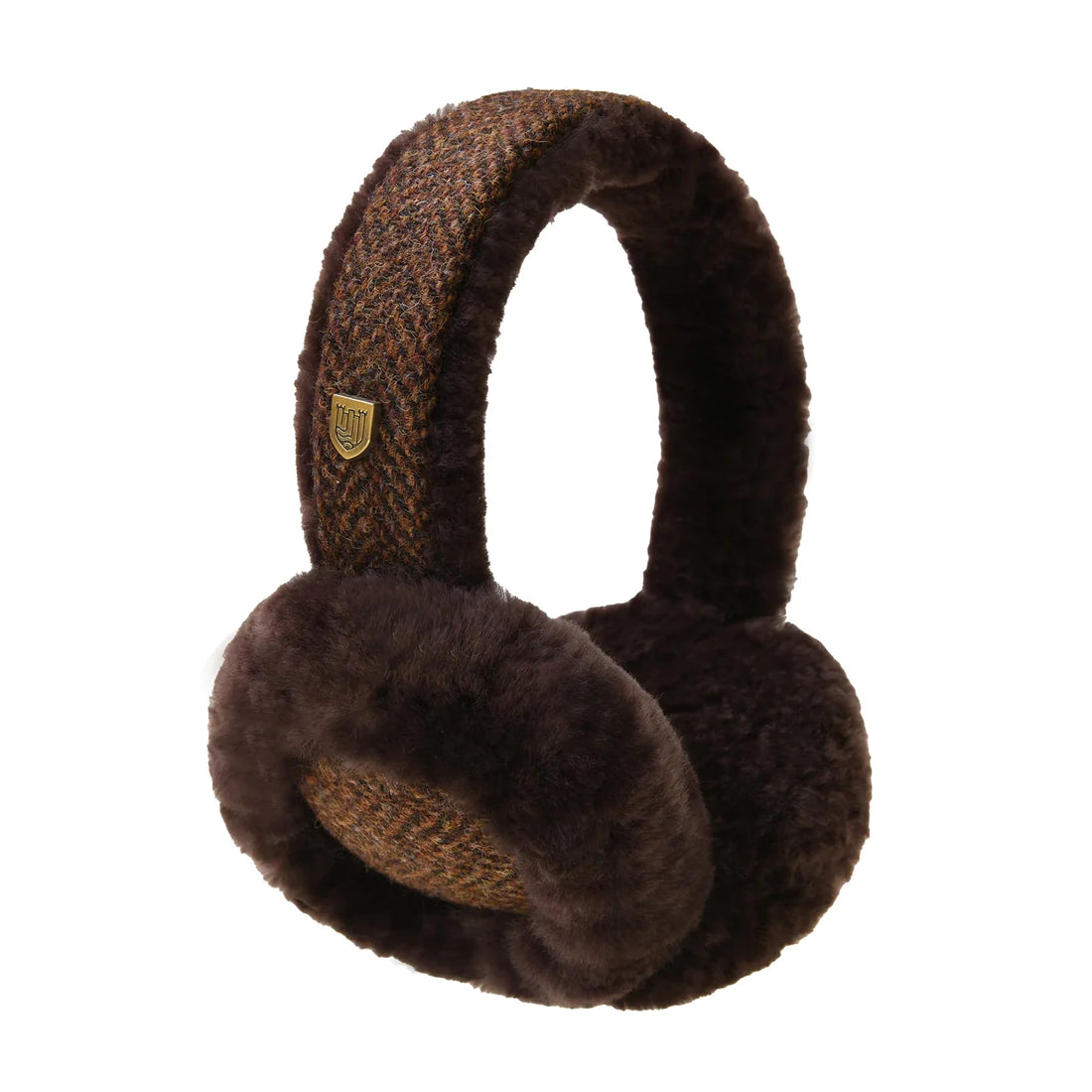Harris Tweed Ear Muffs for Women & Men - Winter Warm Fleece Lined Ear Warmers (5 Colors) - Perfect for Outdoor Activities, Skiing, Running & Cold Weather Protection