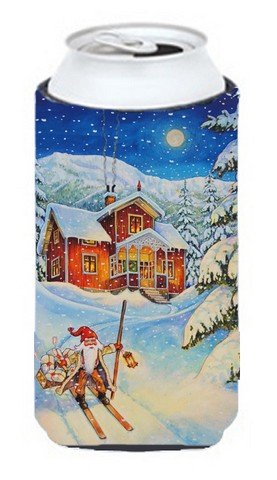 Christmas Gnome Can Cooler - Insulated Tall Boy Beer Can Hugger for Holiday Parties, Outdoor BBQs & Festive Gatherings