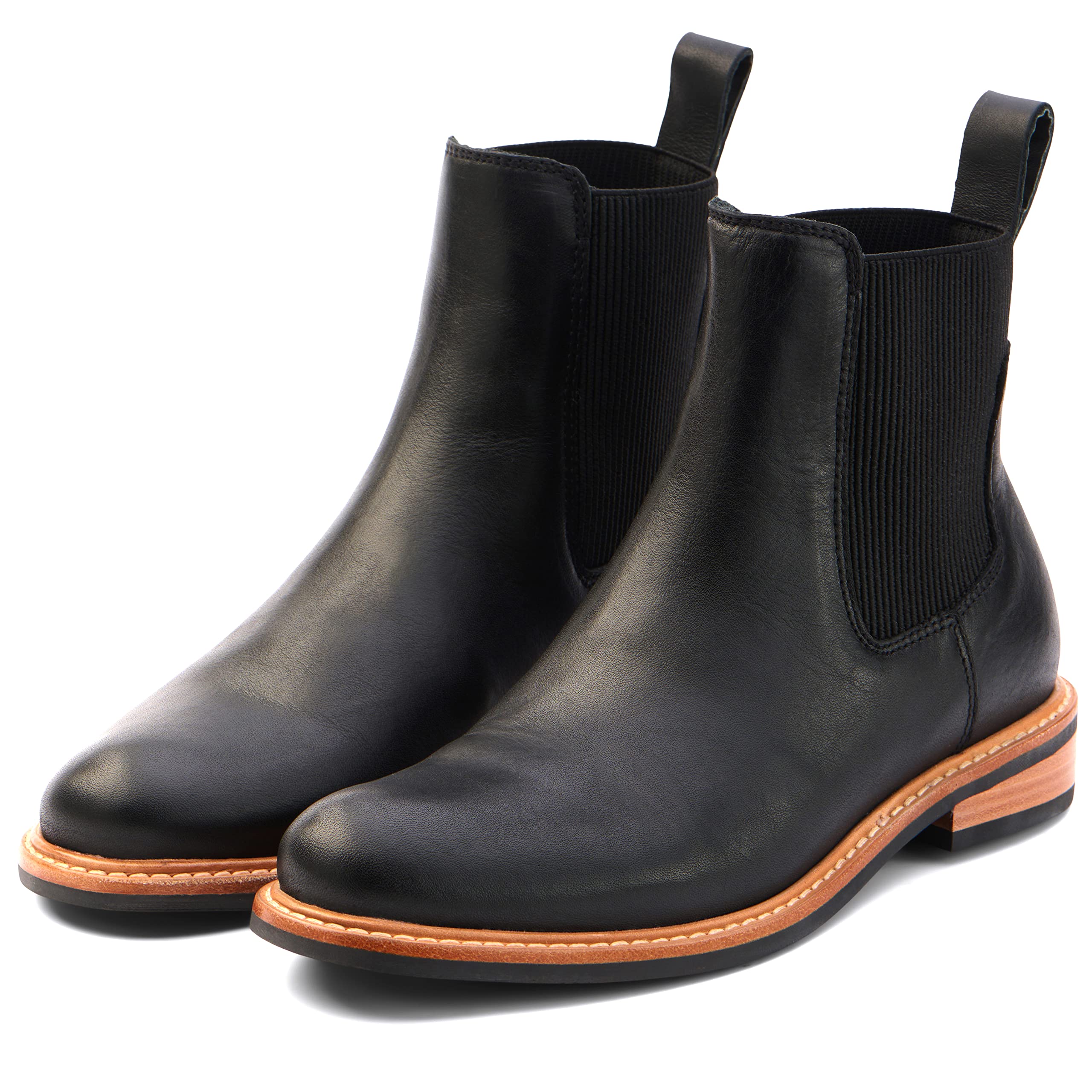 Nisolo Carmen Chelsea Boots for Women - Slip On Leather Ankle Booties | Comfortable Winter & Fall Fashion Boots | Dress Shoes for Work, Casual Outfits & Everyday Wear