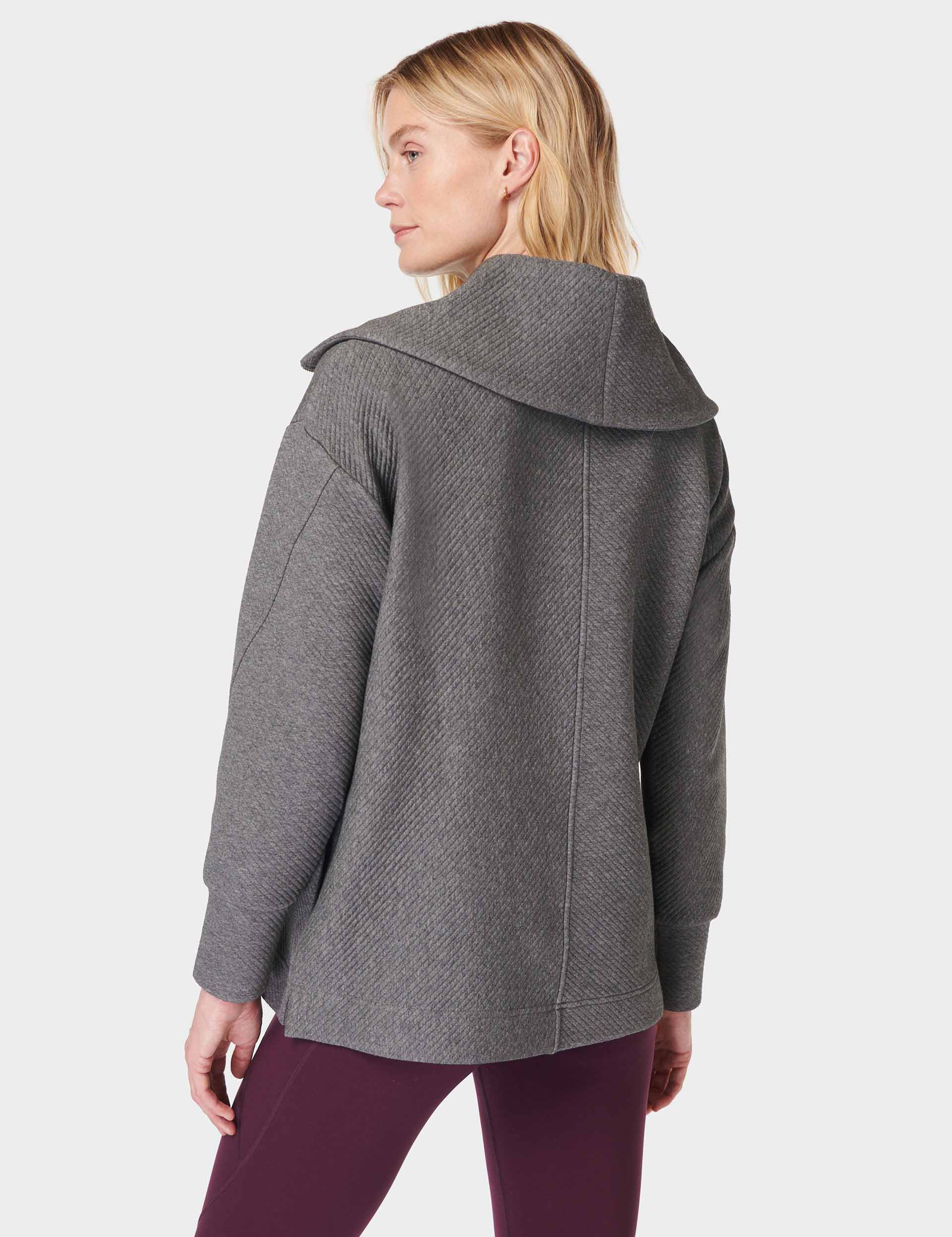 Stylish Radiant Half Zip Sweatshirt for Women & Men | Soft Fleece Pullover | Charcoal Grey Marl | Casual Wear, Gym, Outdoor Activities
