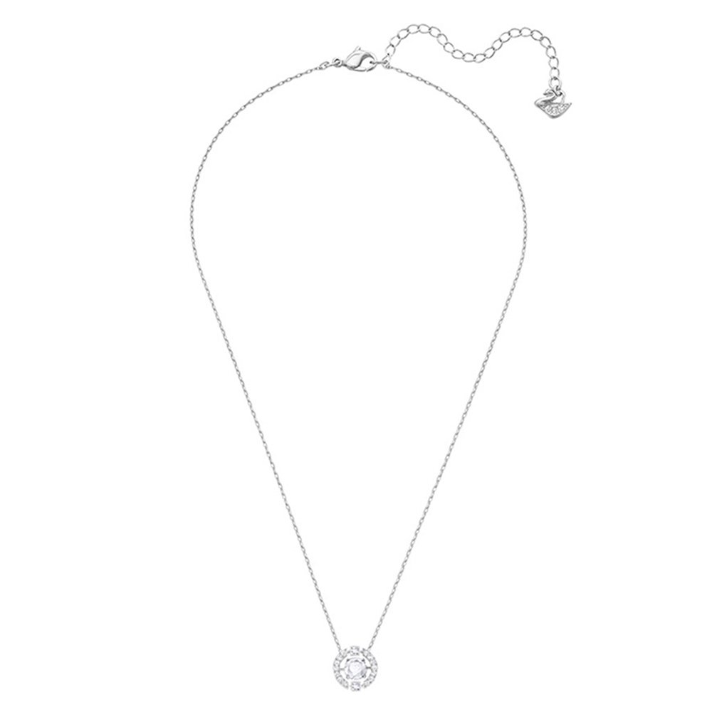 Sparkling Round Crystal Pendant Necklace for Women - Elegant Dance Jewelry Gift for Parties, Weddings & Special Occasions