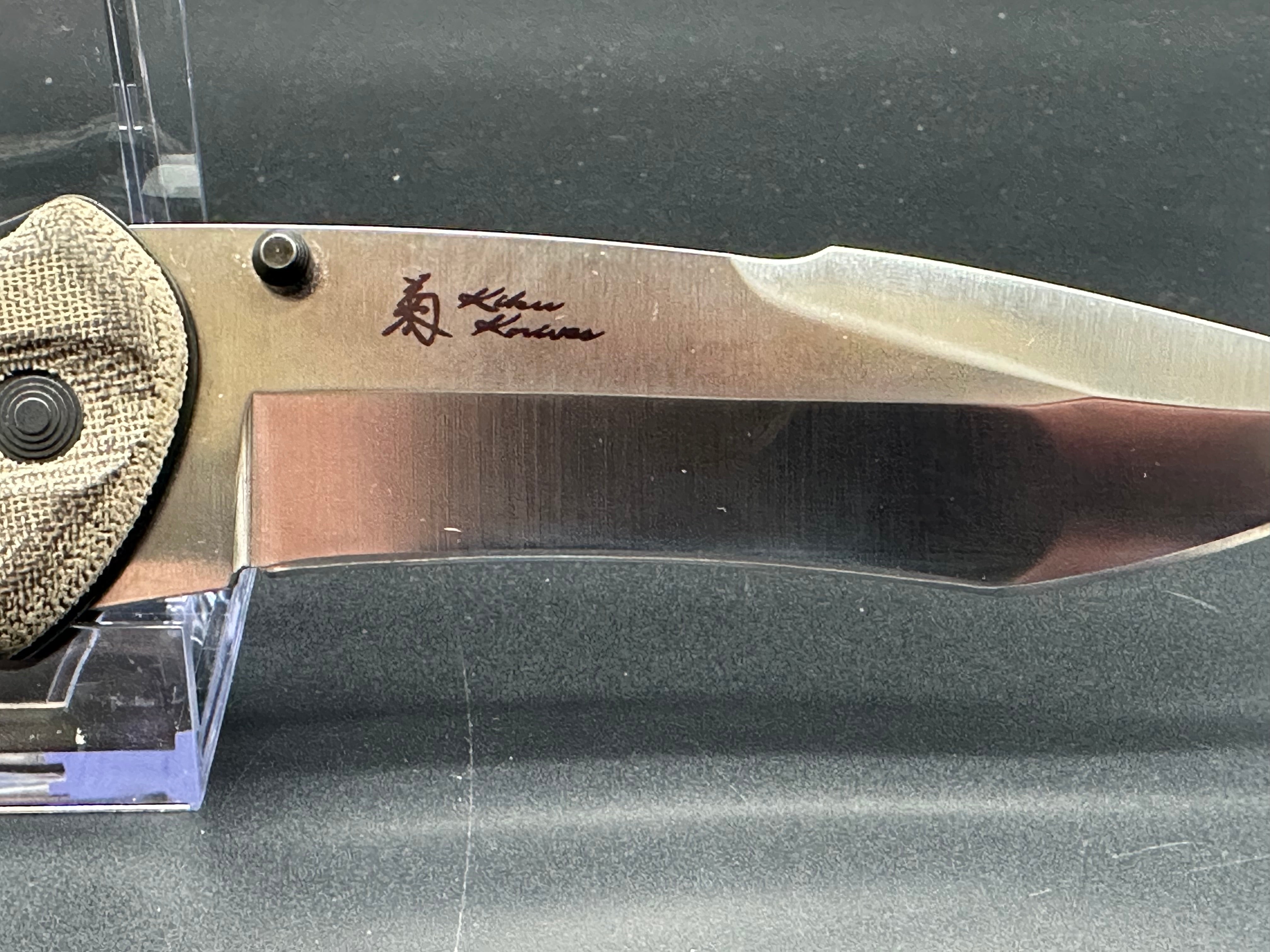 SOG Kiku Folding Knife - Large AUS-8 Steel Blade, 4.5