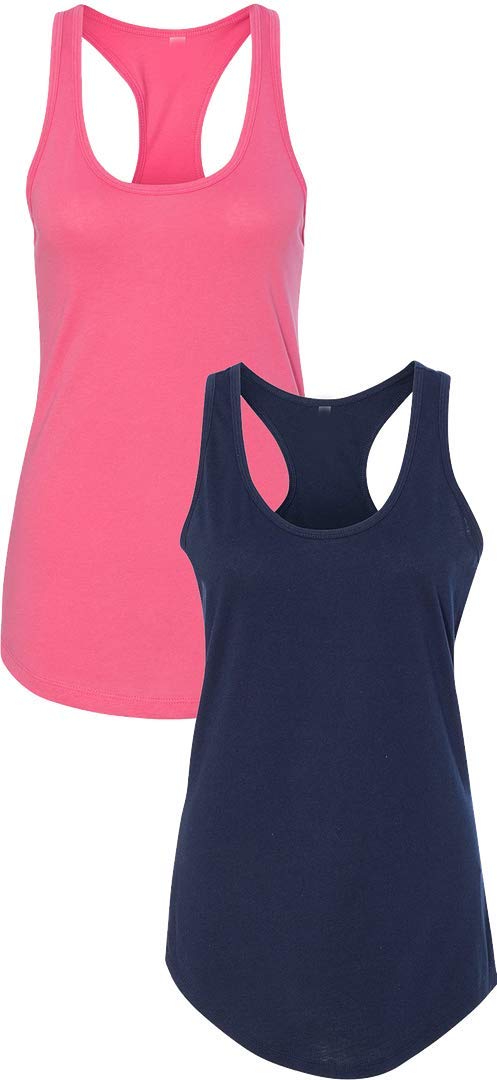 Next Level Apparel Women's Racerback Tank Top - Soft Breathable Slim Fit Workout Shirt for Yoga, Running & Gym