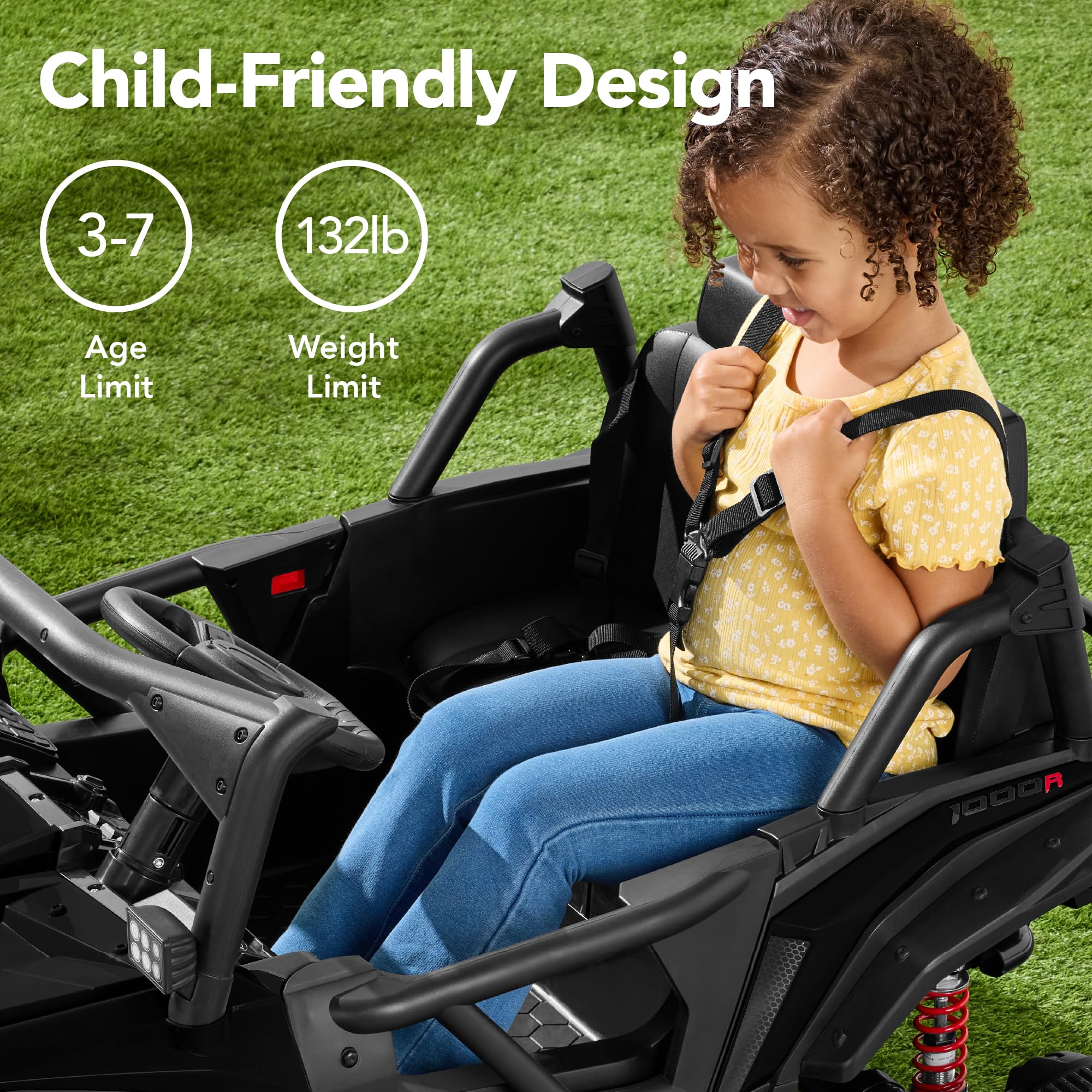 Best Choice Products 24V Kids Electric Ride-On UTV Car - Officially Licensed Honda Talon 2-Seater with Parent Remote Control, LED Lights & Bluetooth - Black | Perfect for Outdoor Play, Backyard Adventures & Birthday Gifts