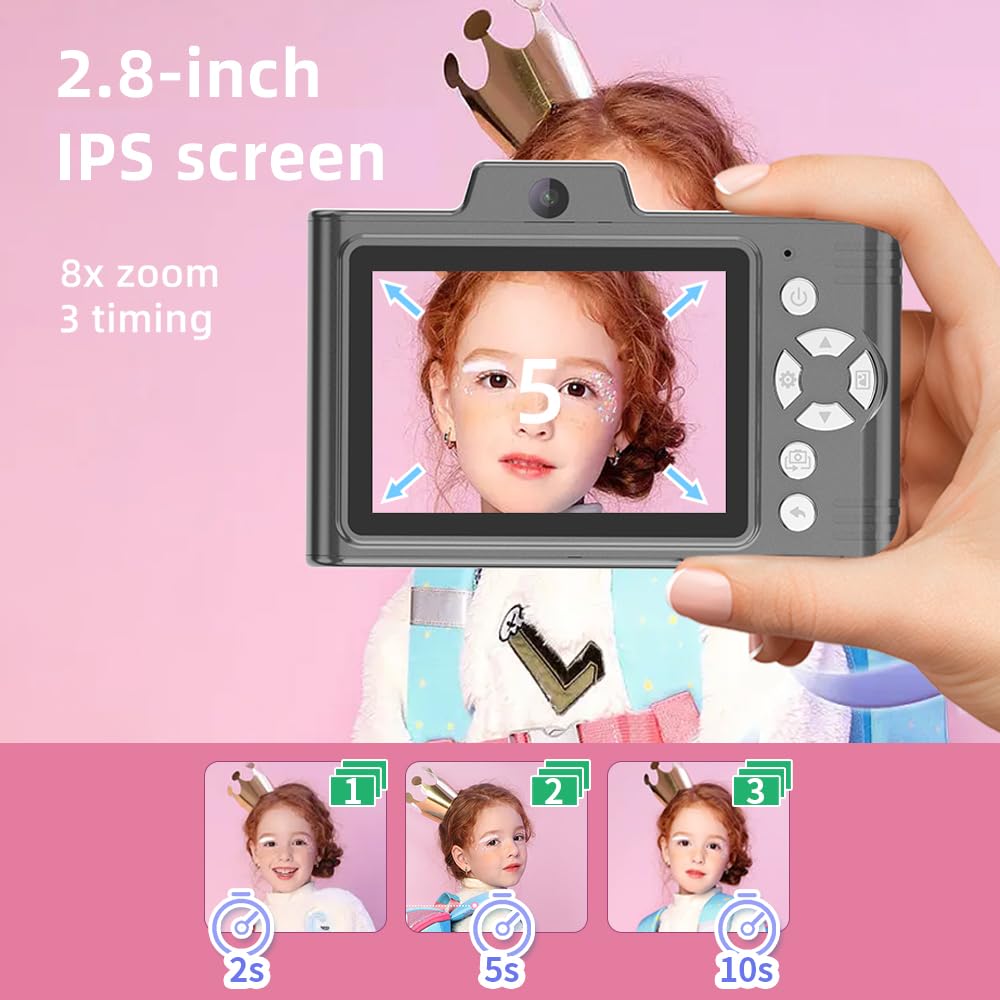 Andoer 1080P 48MP Digital Camera with 8X Zoom & 2.8