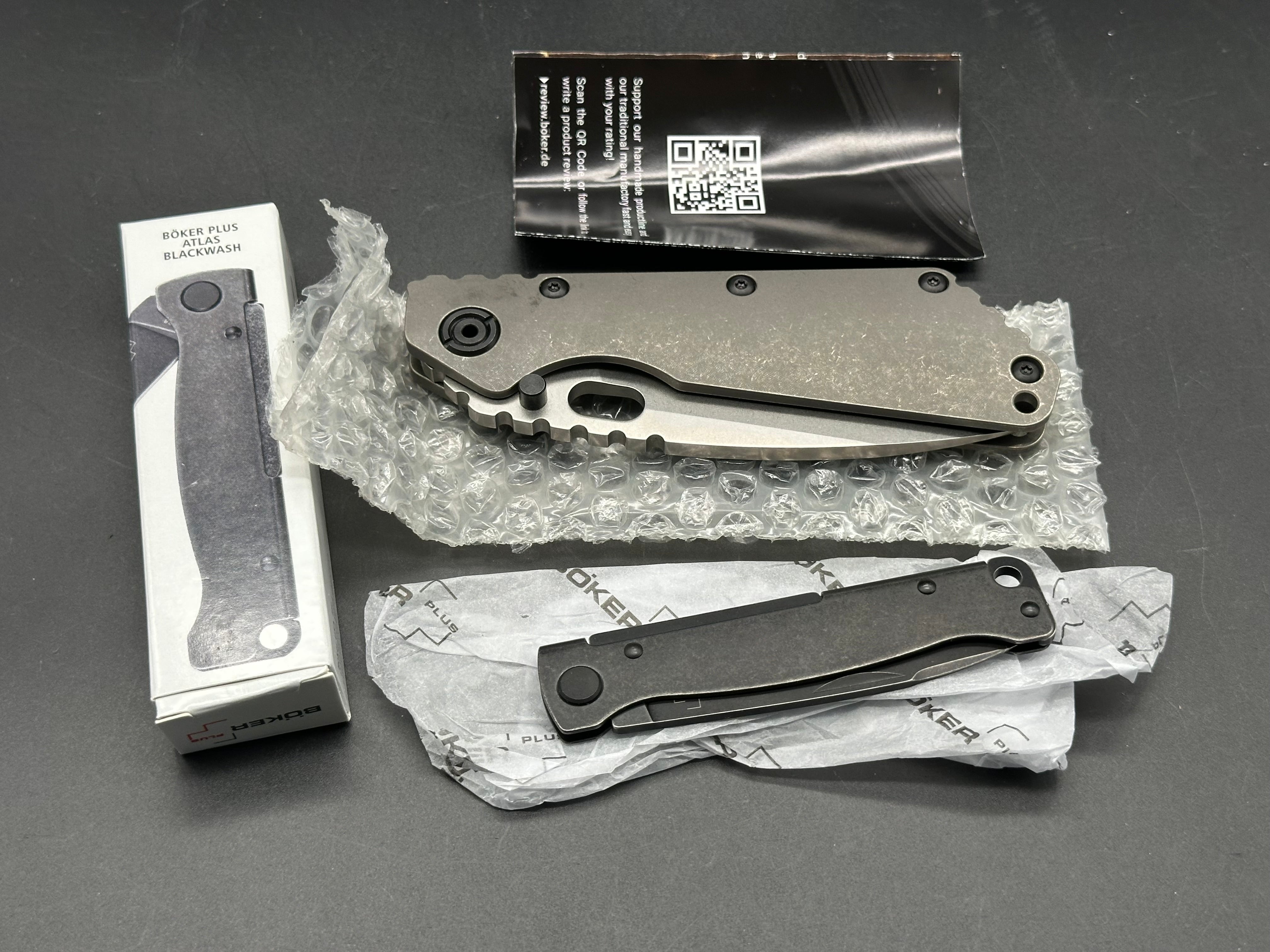 Eafengrow EF225 & Boker Atlas Folding Knife Combo - Premium Outdoor Camping, Hunting, and EDC Pocket Knives Set for Survival and Everyday Carry