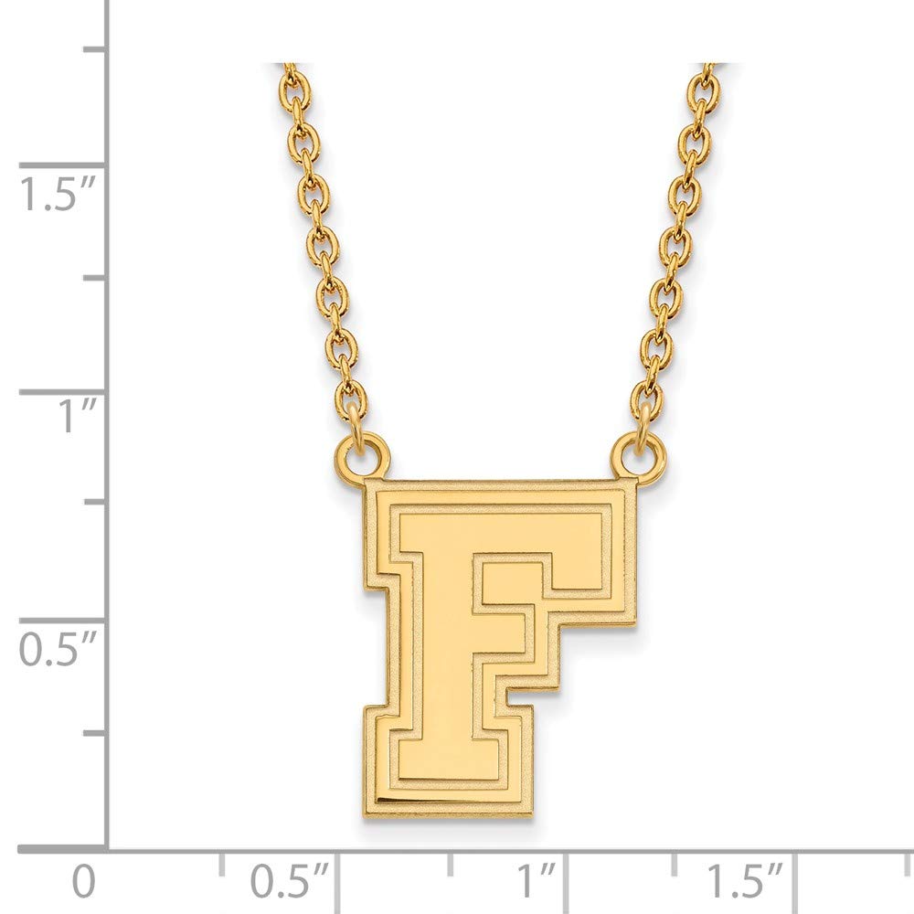 GP Fordham University Large Pendant Necklace - Elegant College Jewelry Gift for Alumni, Students & Fans | Perfect for Graduation, Game Day & School Spirit Events