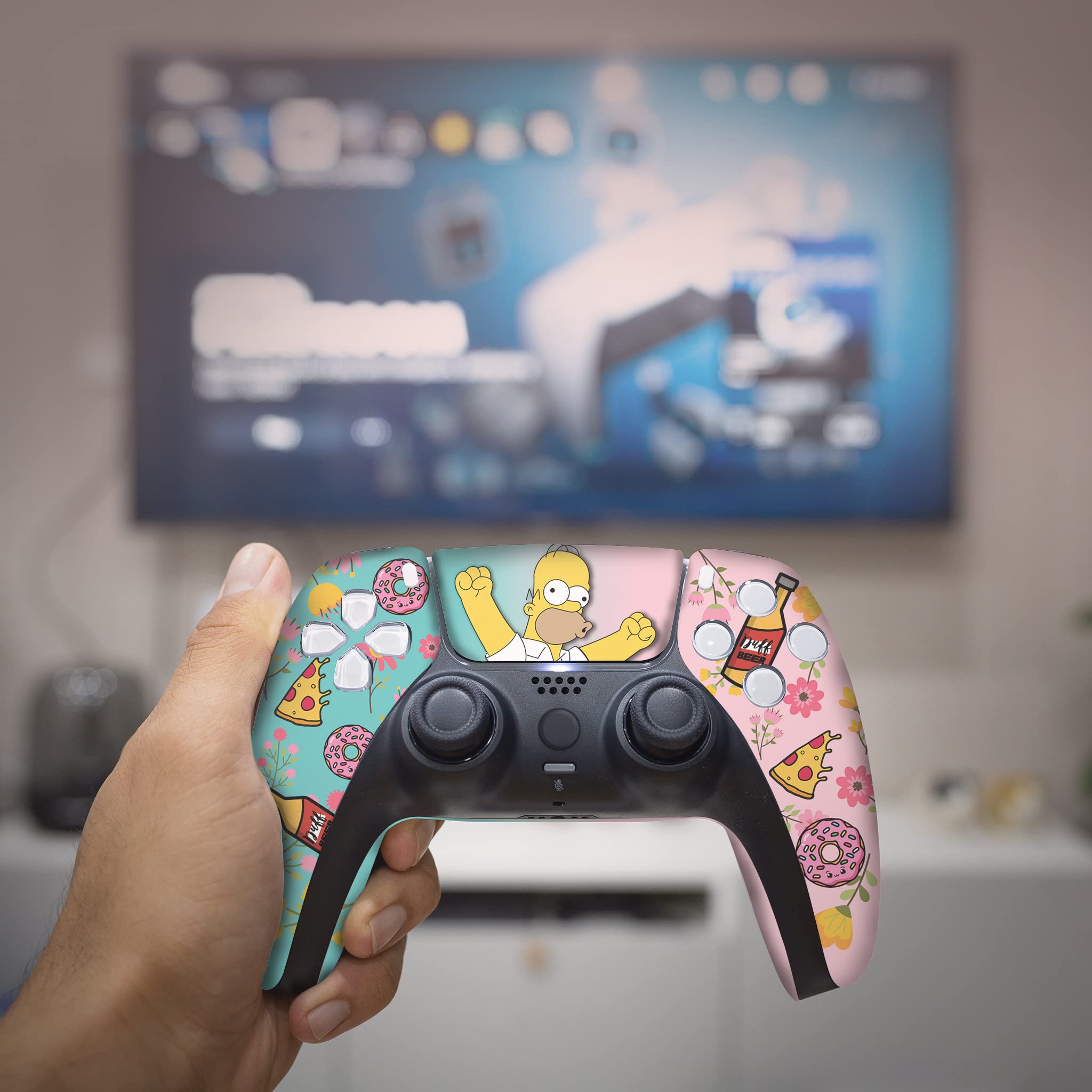 Custom Wireless PS5 Controller for Playstation 5 Console - Hydro-Dip Printed Gamepad (Not Just a Skin) | Modded & Proudly Made in USA | Perfect for Competitive Gaming & Long Play Sessions