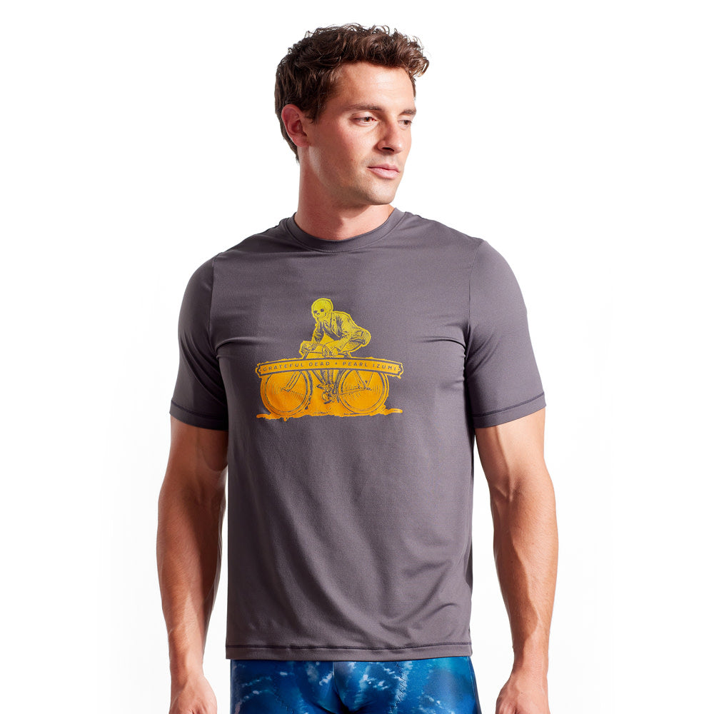 Grateful Dead x PEARL iZUMi Men's Ten Spot Midland Graphic T-Shirt - Casual Vintage Band Tee for Music Fans & Outdoor Activities