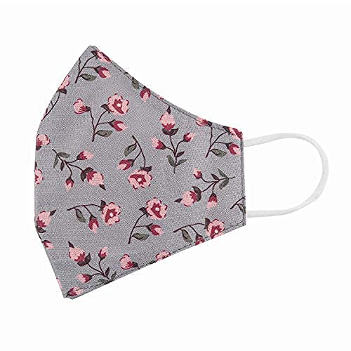 Black Bird - 6 Pack Stylish Floral Printed Cotton Face Masks for Adults - Adjustable, Washable & Reusable - Perfect for Daily Wear, Travel, and Outdoor Activities