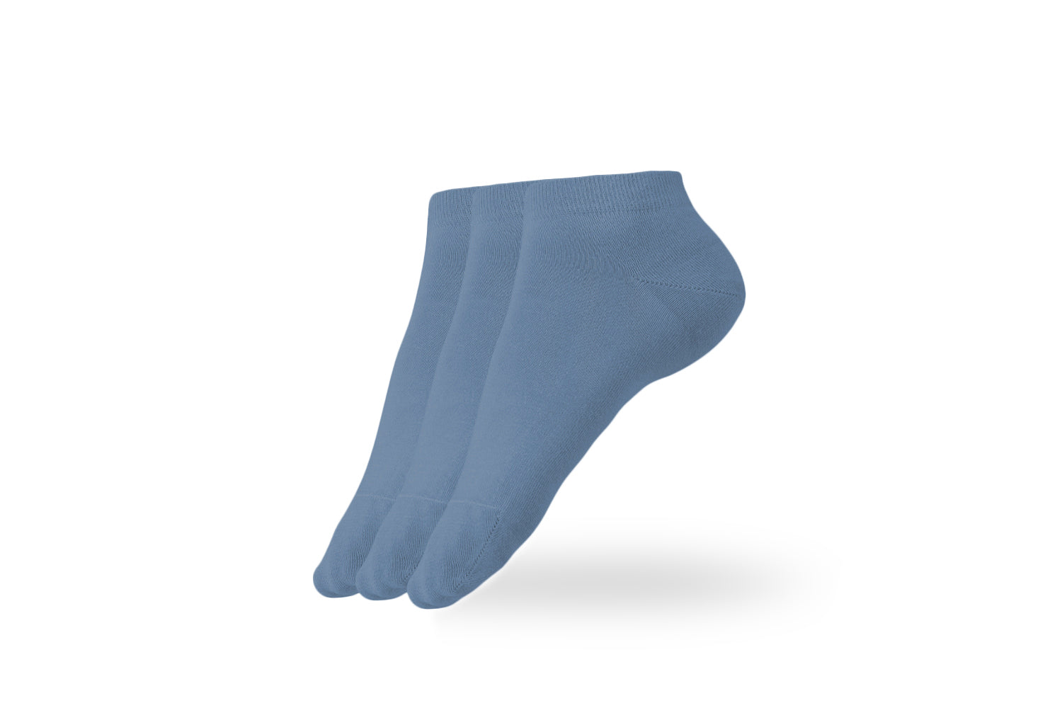 Barefoot Socks for Women & Men - Low Cut Non-Slip Essential Socks (3 Pack, Blue) - Perfect for Yoga, Running & Home Comfort