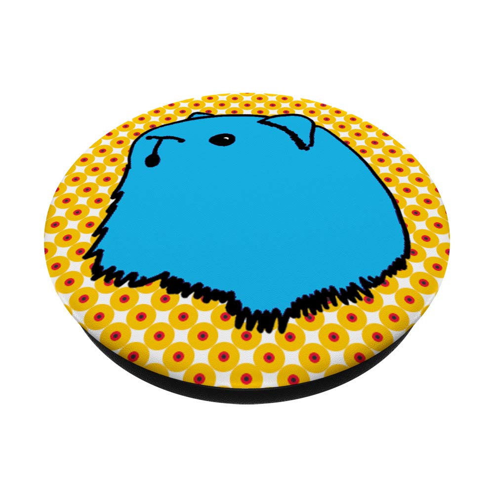 Funny Aqua Guinea Pig Pop Art - Cute Comic Book Style Animal Wall Decor for Kids Room, Nursery & Office
